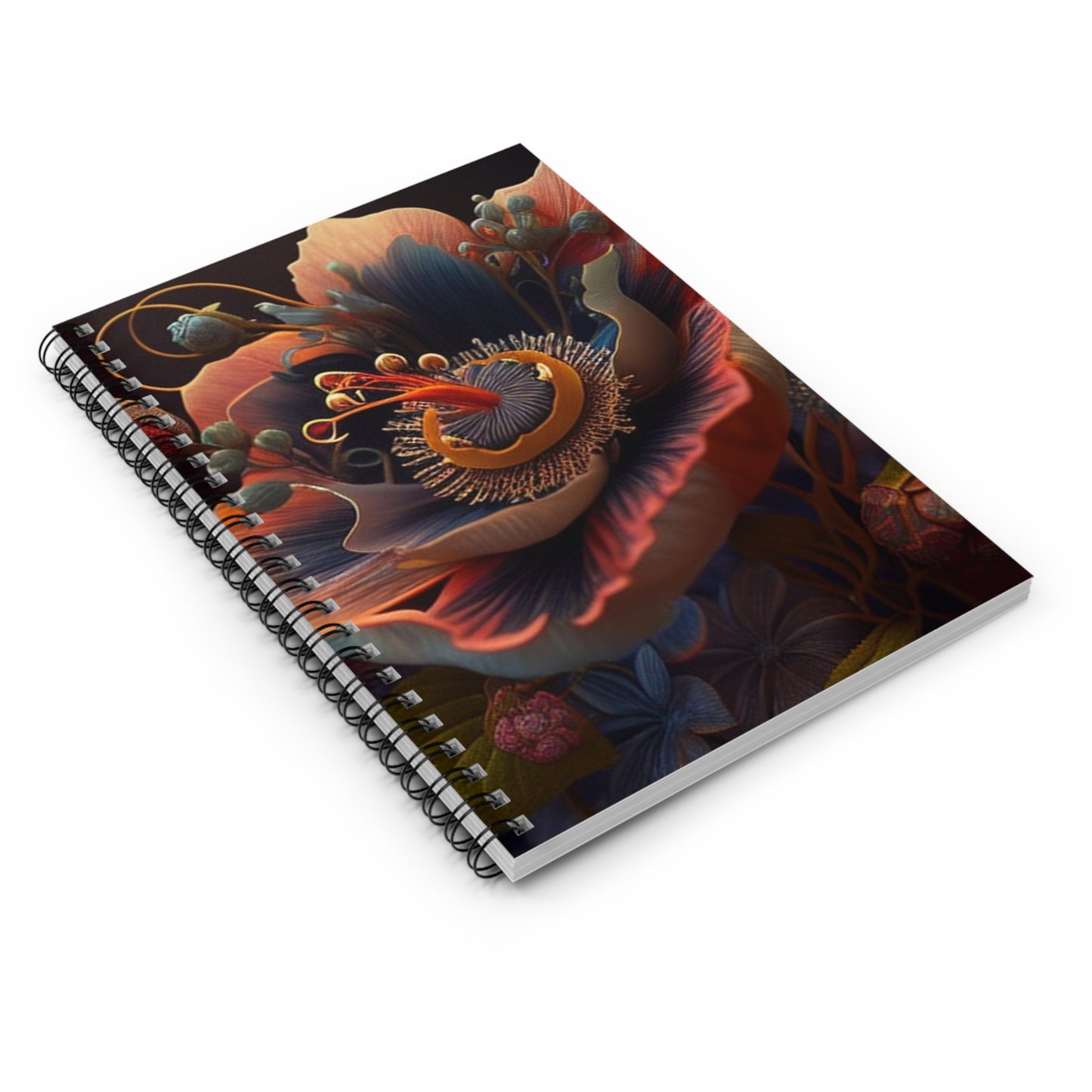 Spiral Notebook - Ruled Line Flower Arangment 3
