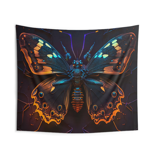 Indoor Wall Tapestries Neon Hue Butterfly 2