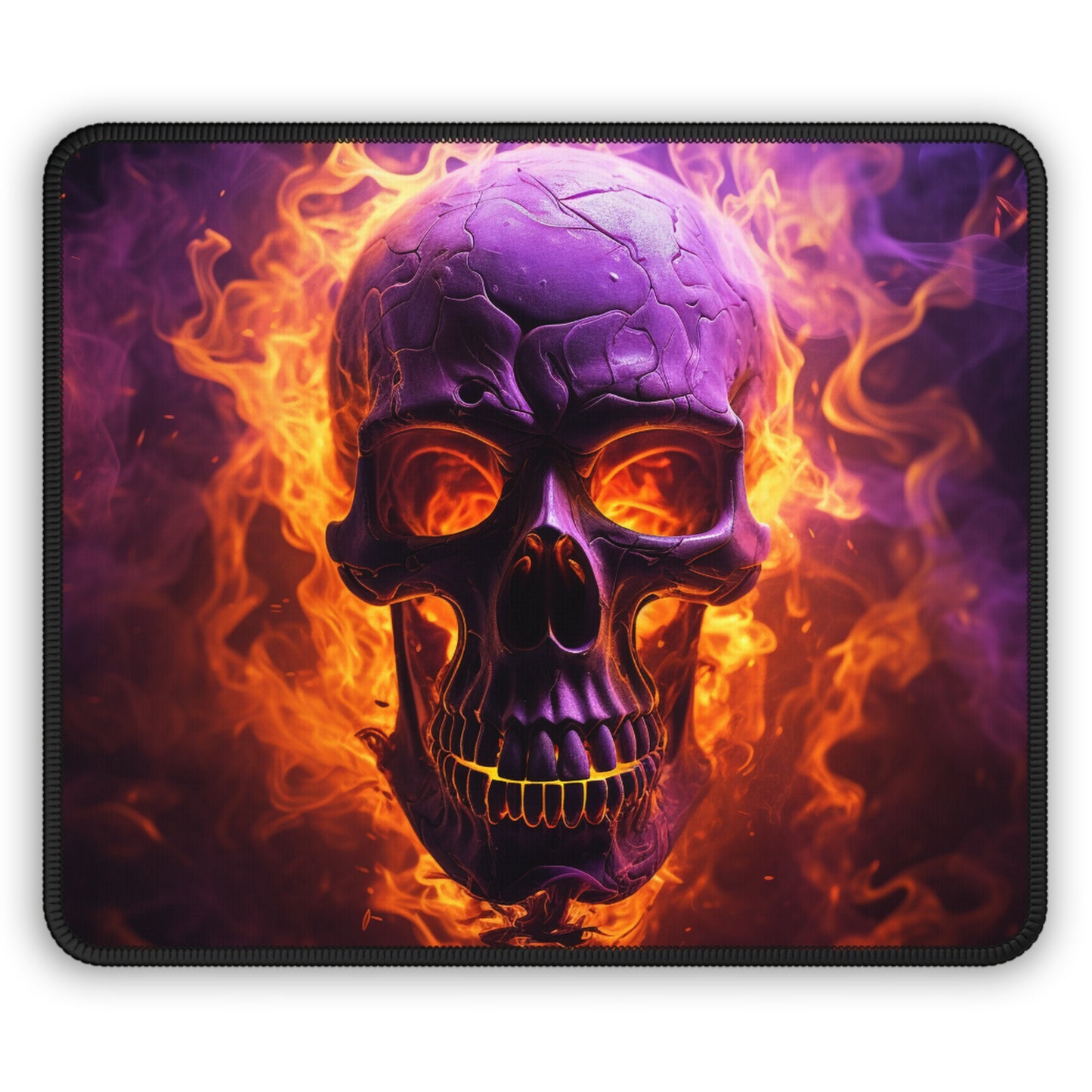 Gaming Mouse Pad  Skull Flames 3