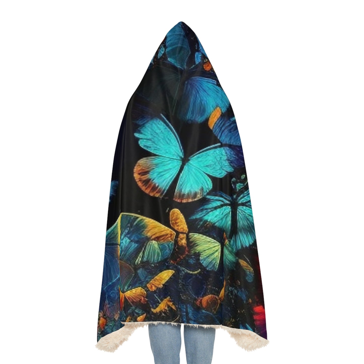 Snuggle Hooded Blanket Moon Butterfly 1