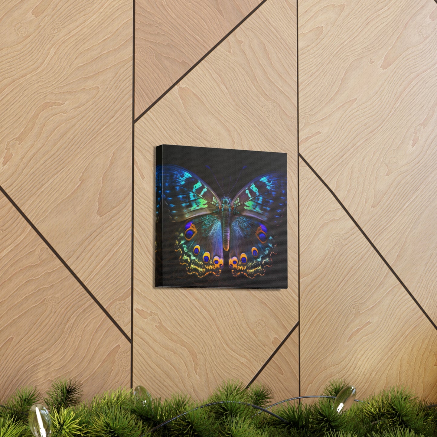 Canvas Gallery Wraps Neon Hue Butterfly 3