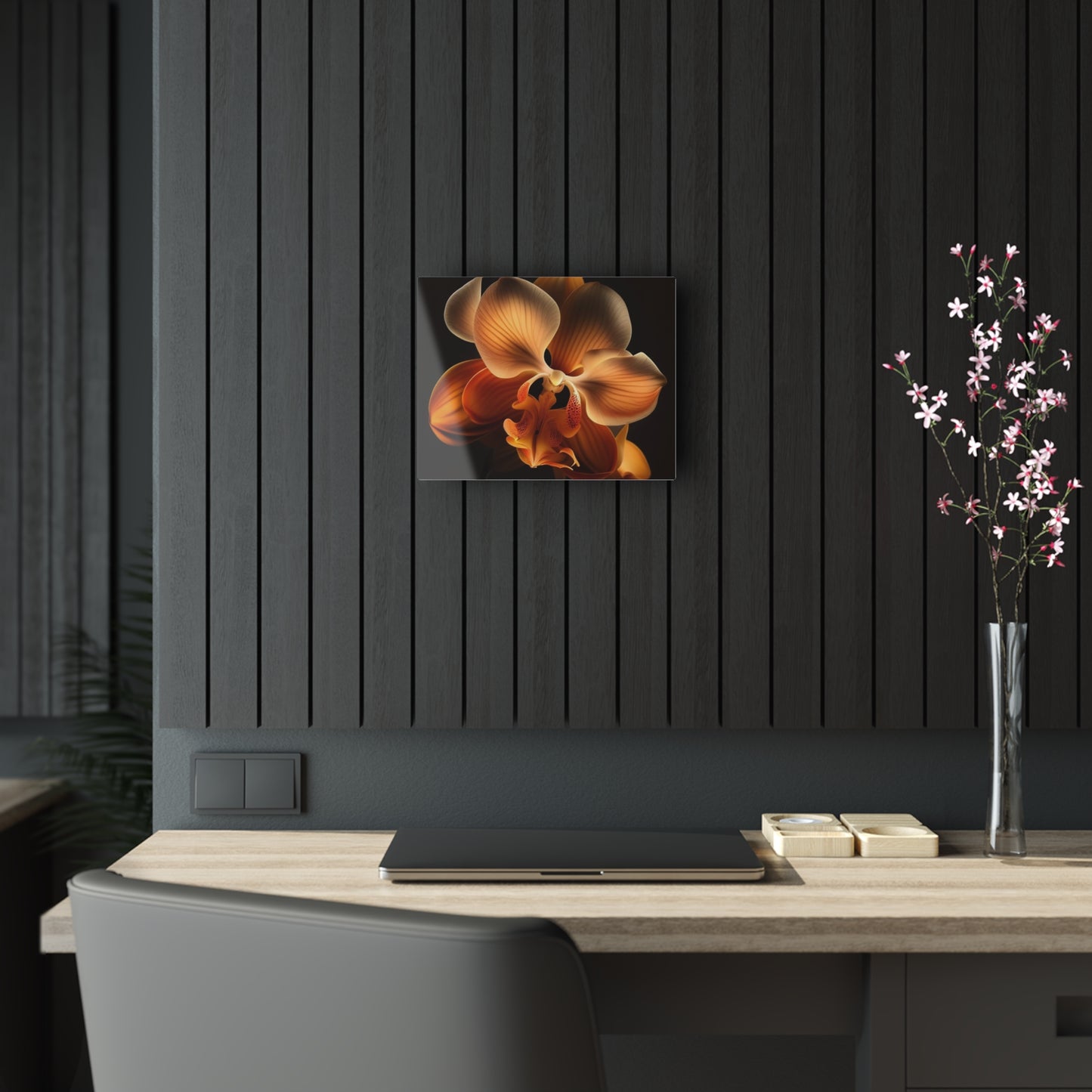 Acrylic Prints Orange Orchid 2