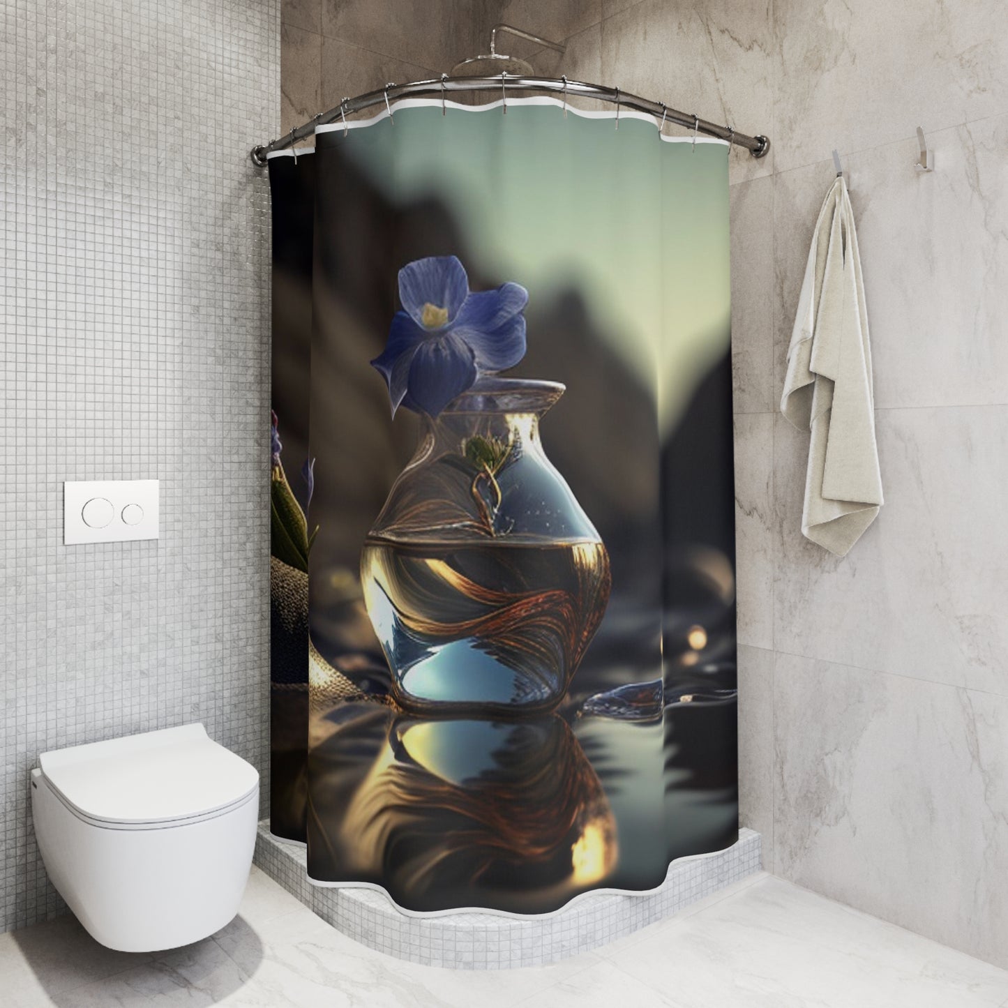 Polyester Shower Curtain The Bluebell 1
