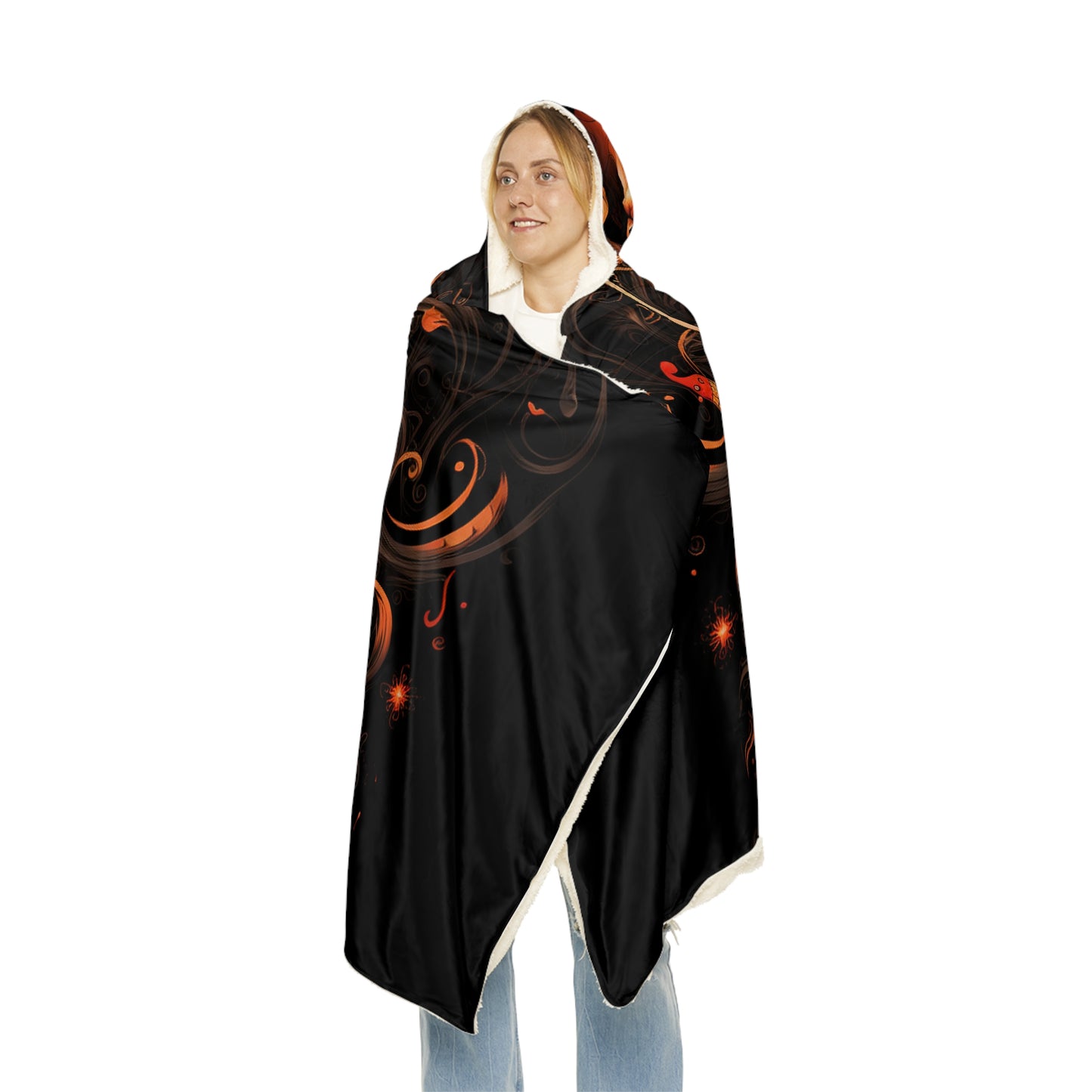 Snuggle Hooded Blanket Skull Treble Clef 4