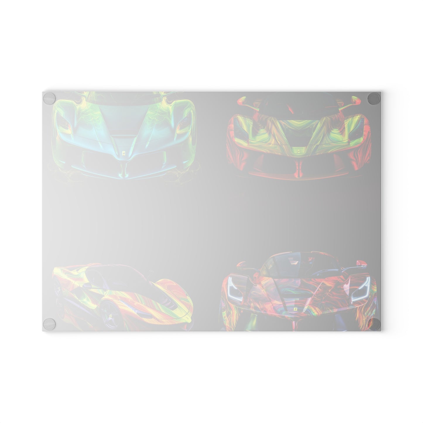 Glass Cutting Board Ferrari Neon 5