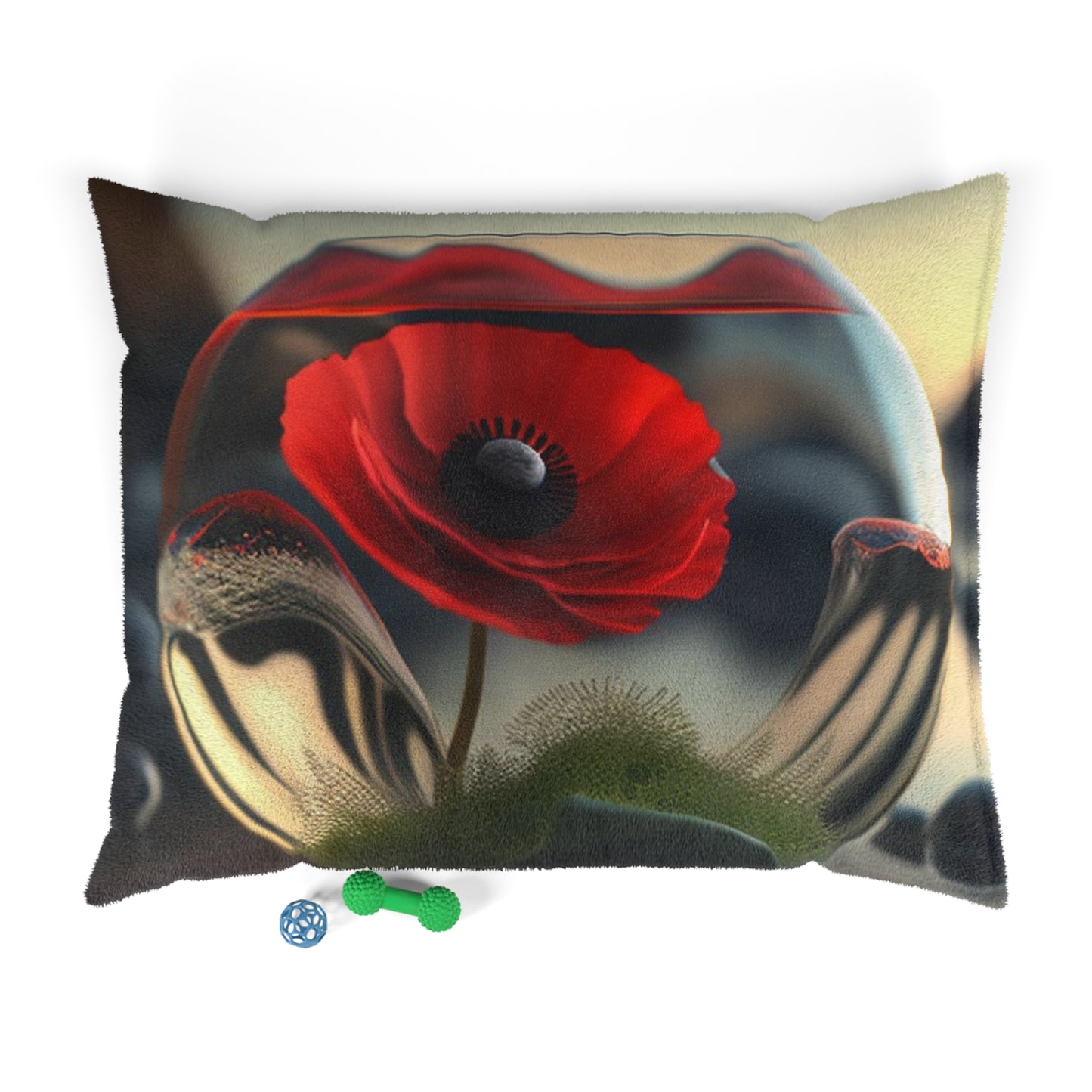 Pet Bed Red Anemone in a Vase 3