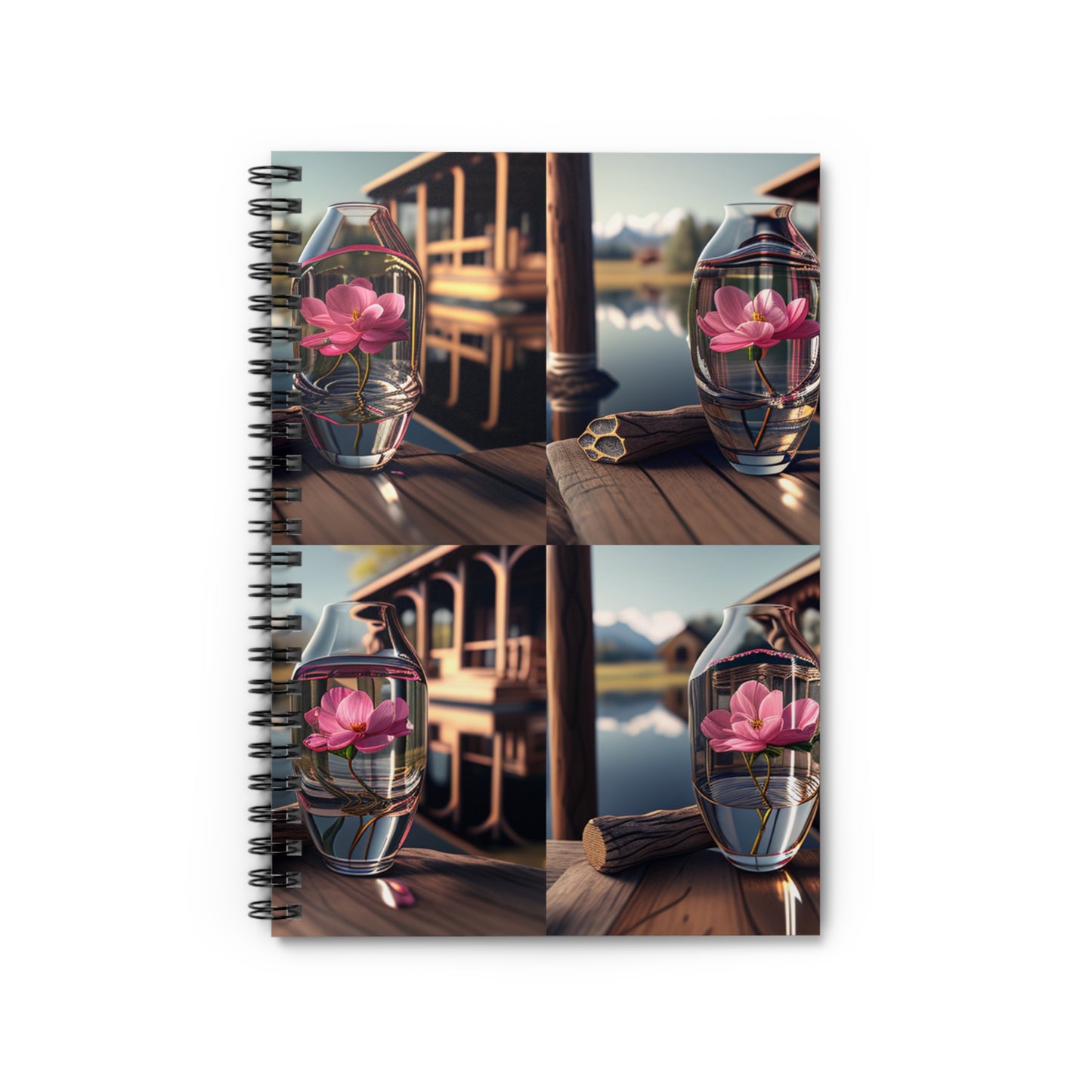 Spiral Notebook - Ruled Line Pink Magnolia 5
