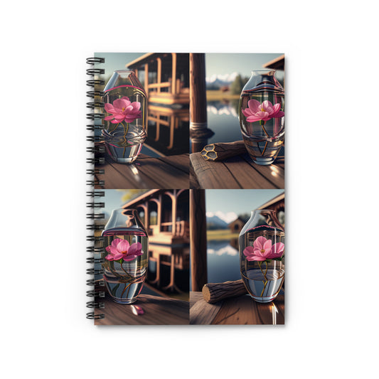 Spiral Notebook - Ruled Line Pink Magnolia 5