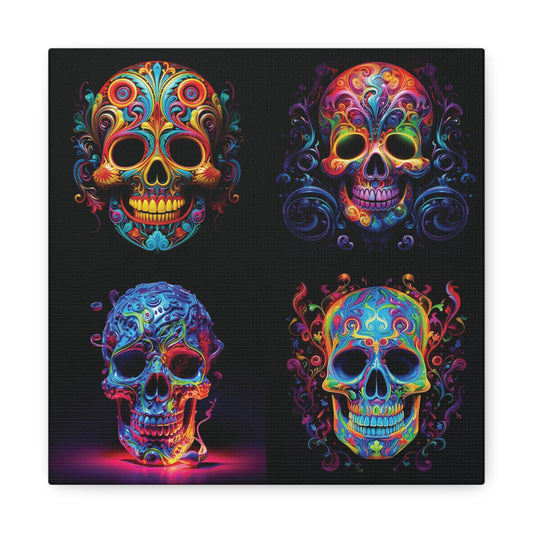 Canvas Gallery Wraps Macro Skull Color 5