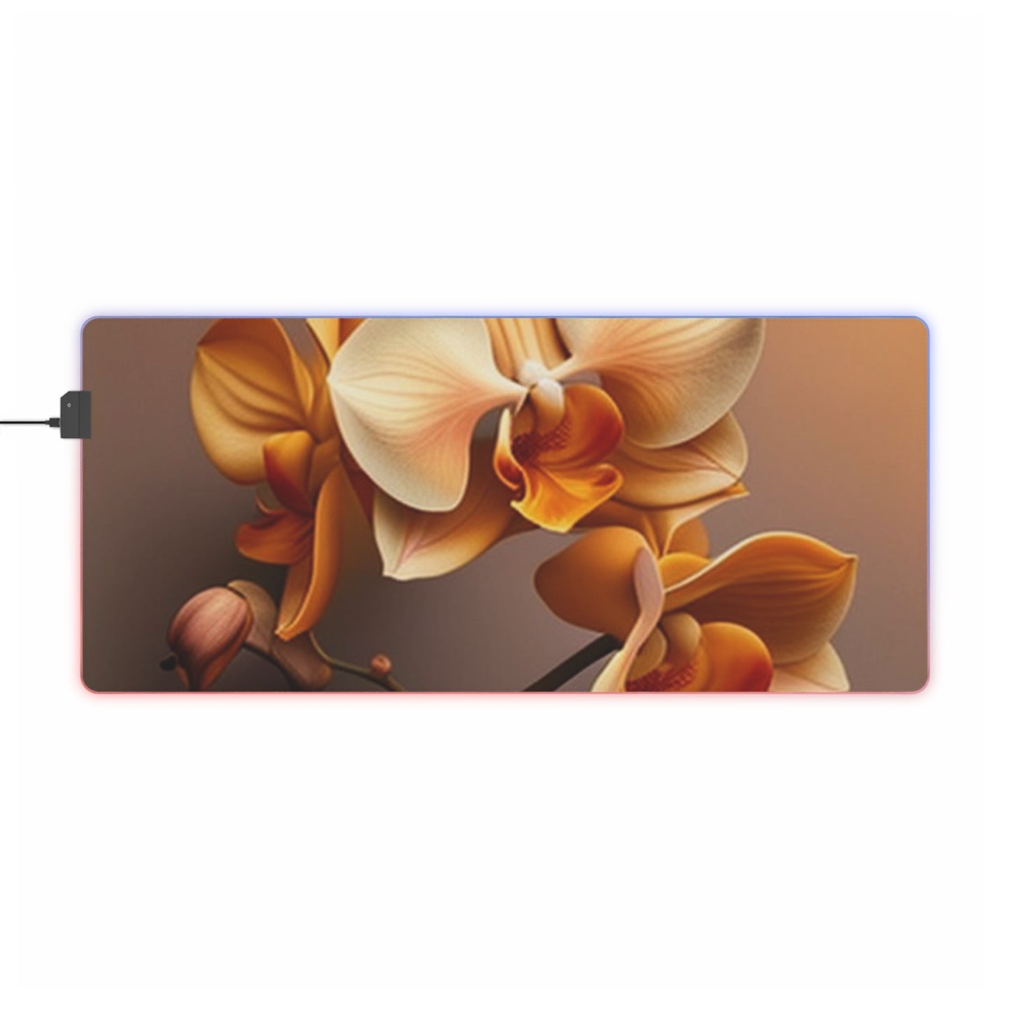 LED Gaming Mouse Pad orchid pedals 2