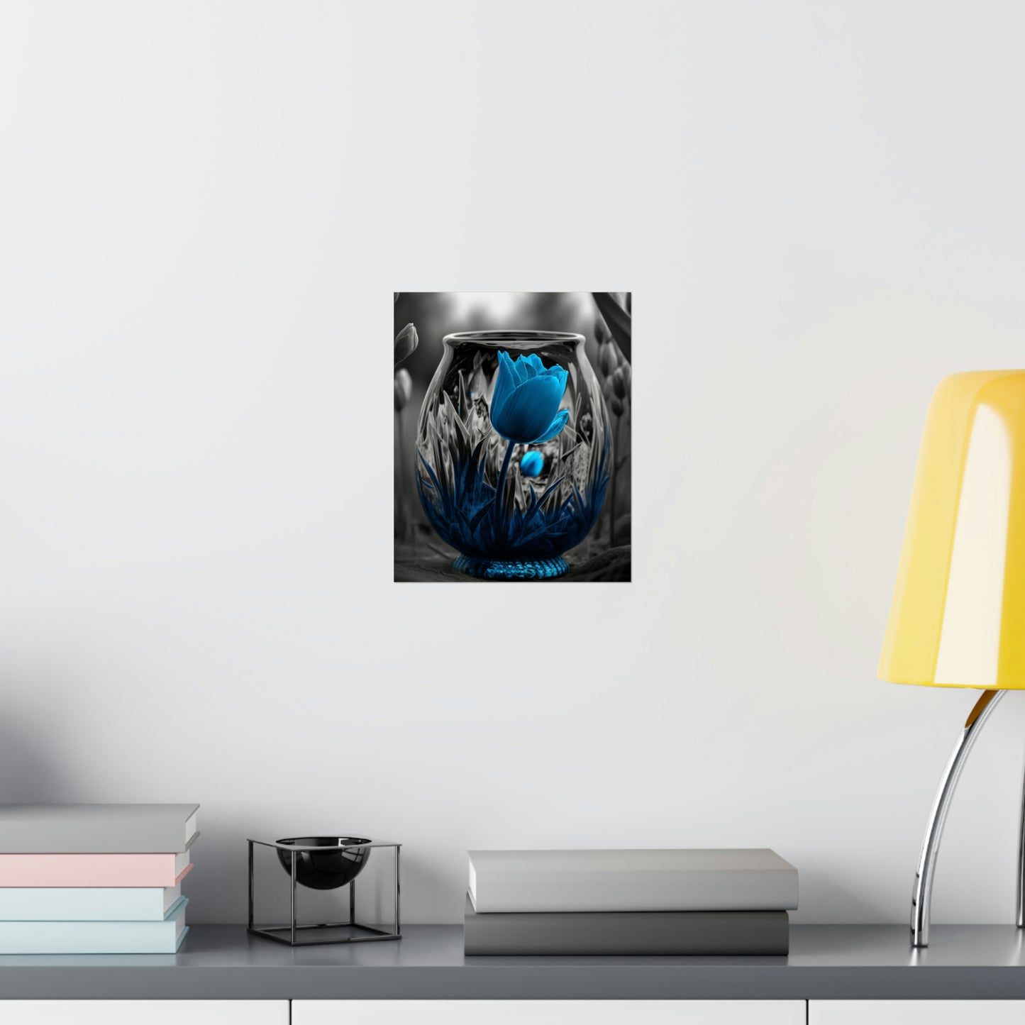 Premium Matte Vertical Posters Tulip Blue 6