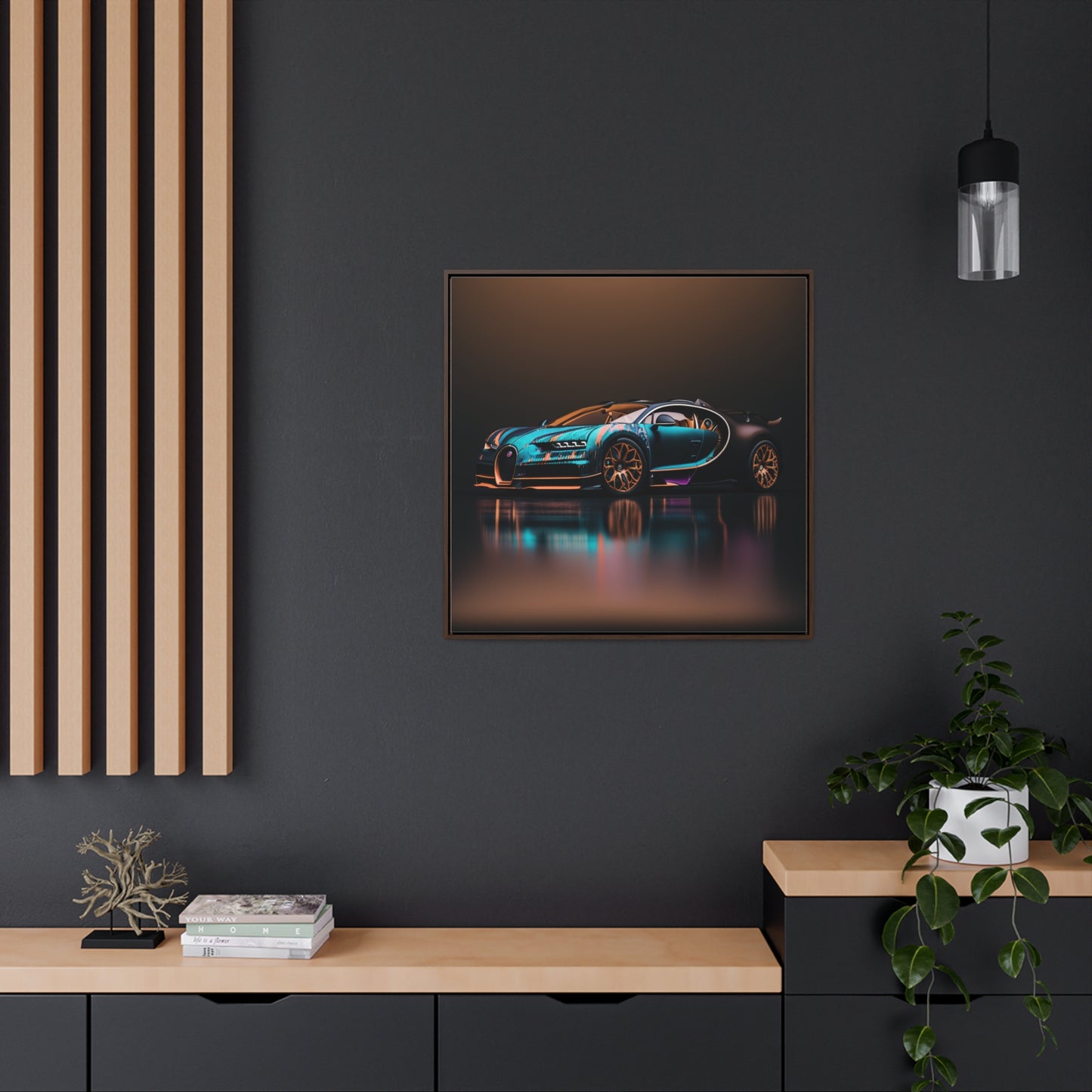 Gallery Canvas Wraps, Square Frame Bugatti Blue 2