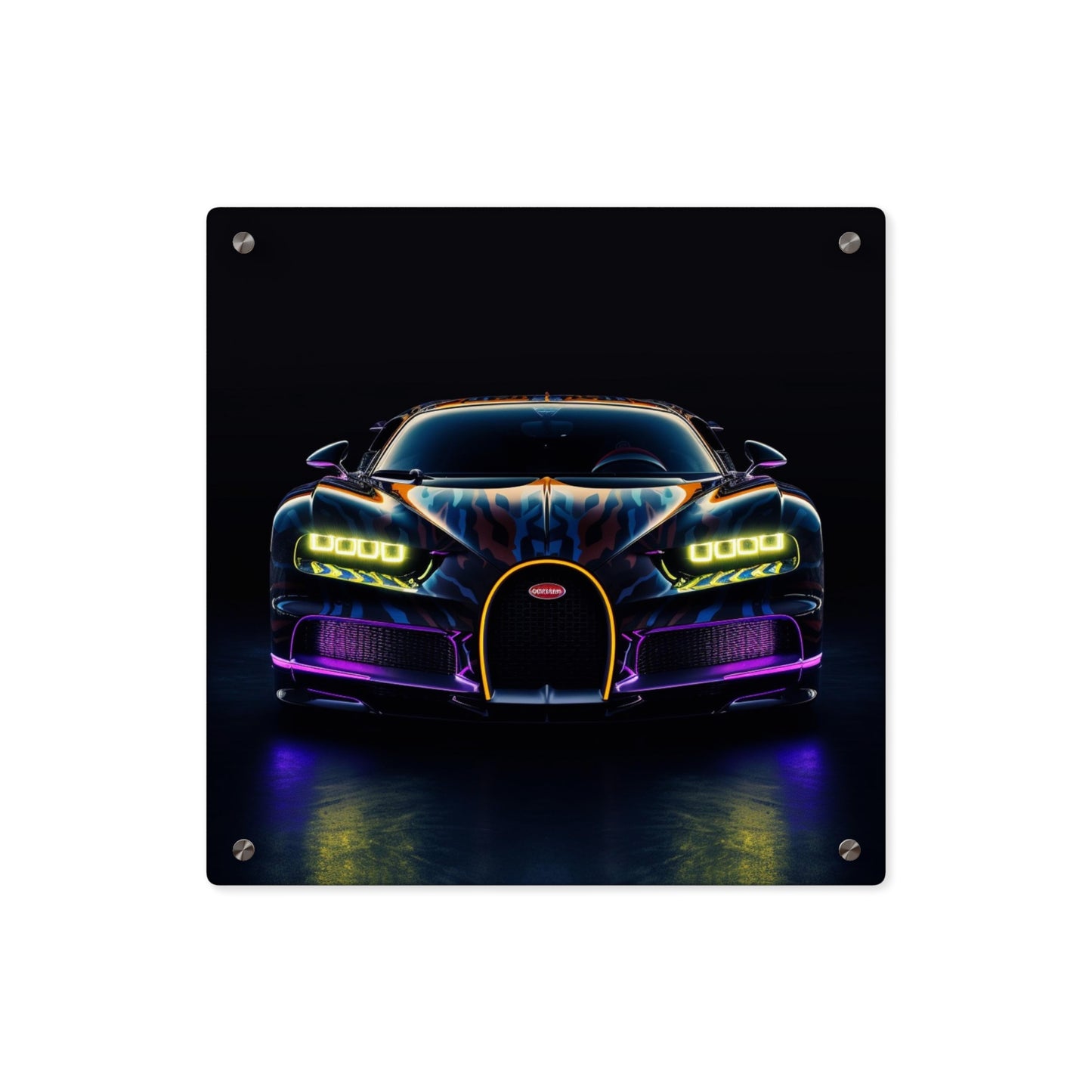 Acrylic Wall Art Panels Hyper Bugatti Chiron 3