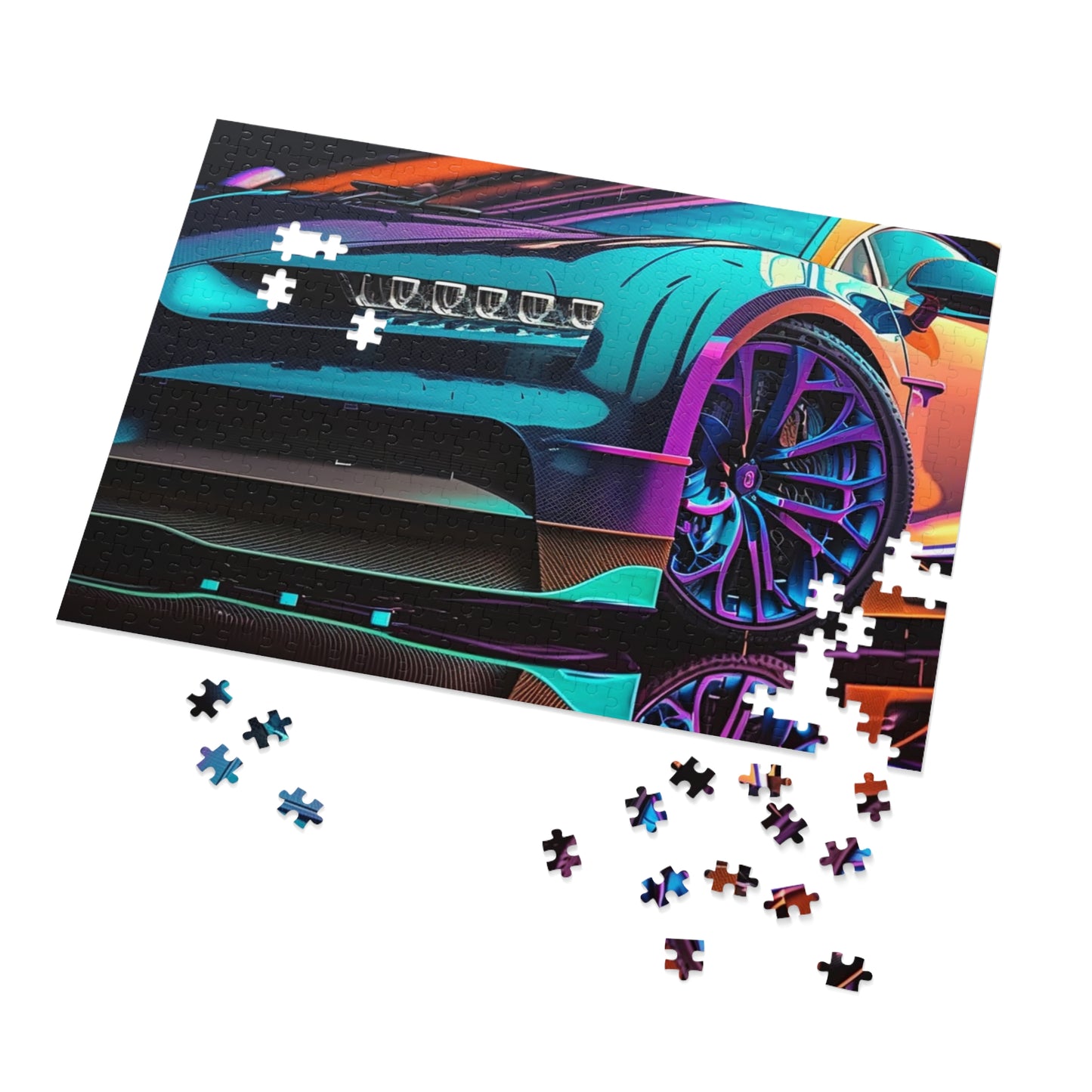 Jigsaw Puzzle (30, 110, 252, 500,1000-Piece) Bugatti Neon Chiron 1
