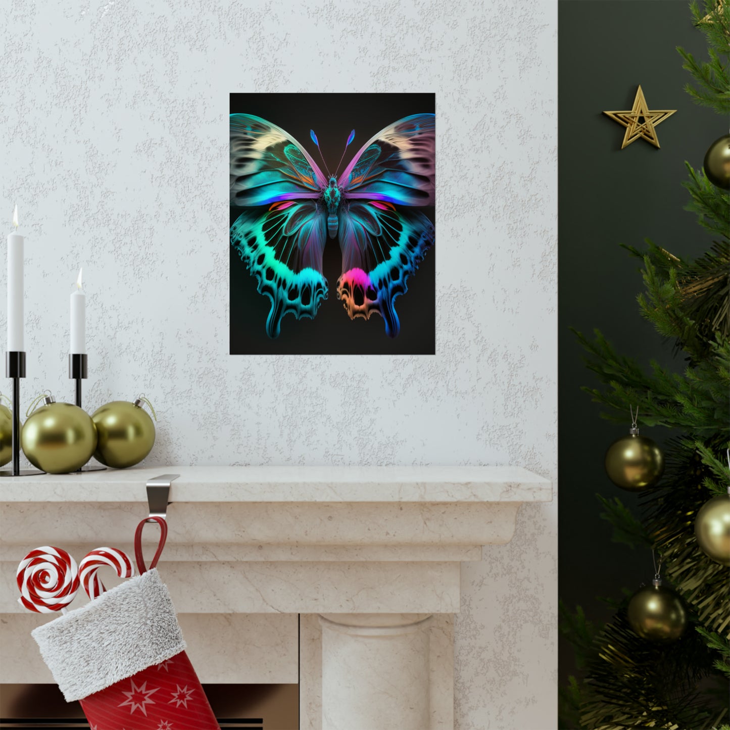Premium Matte Vertical Posters Raw Florescent Glow 2