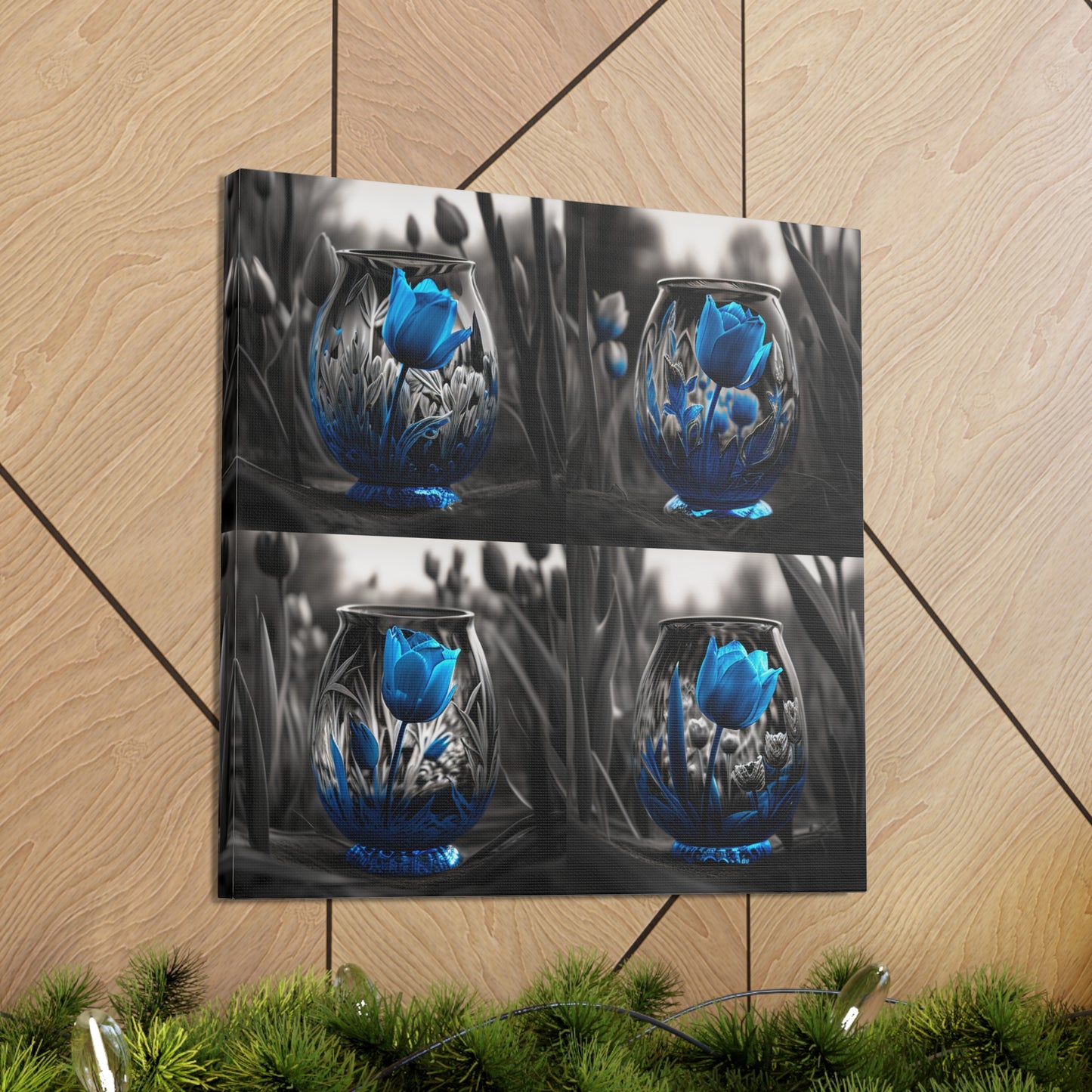 Canvas Gallery Wraps Tulip Blue 5