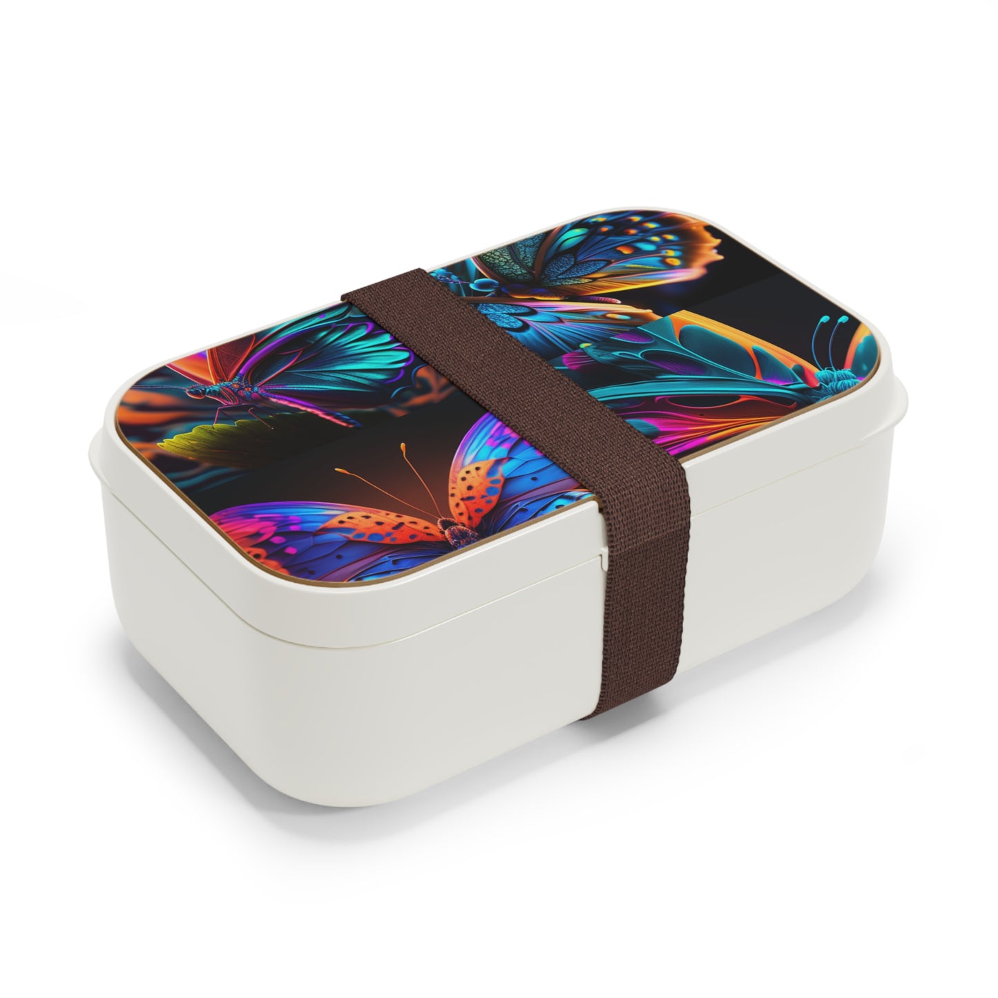 Bento Lunch Box Neon Butterfly Macro 5