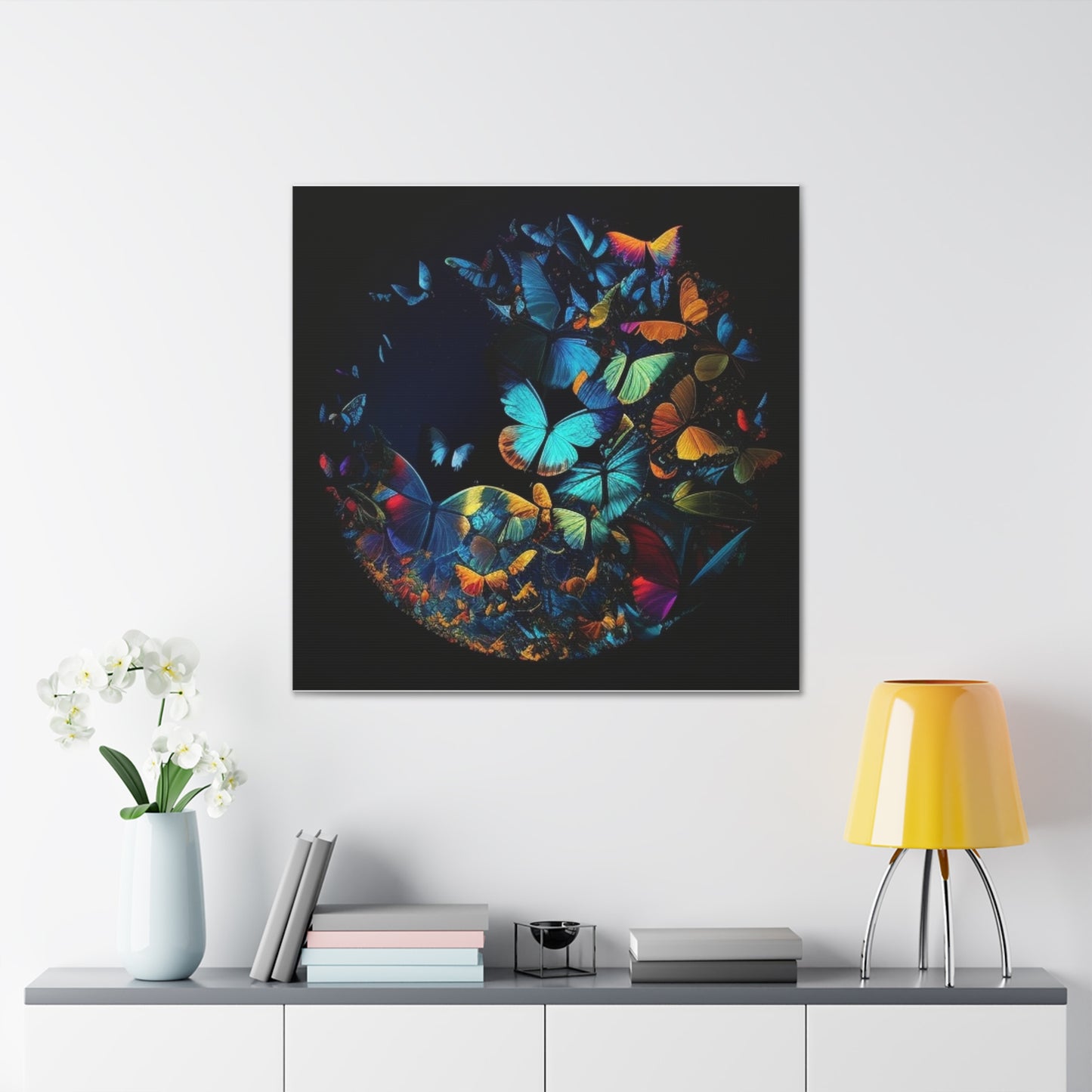 Canvas Gallery Wraps Moon Butterfly 1