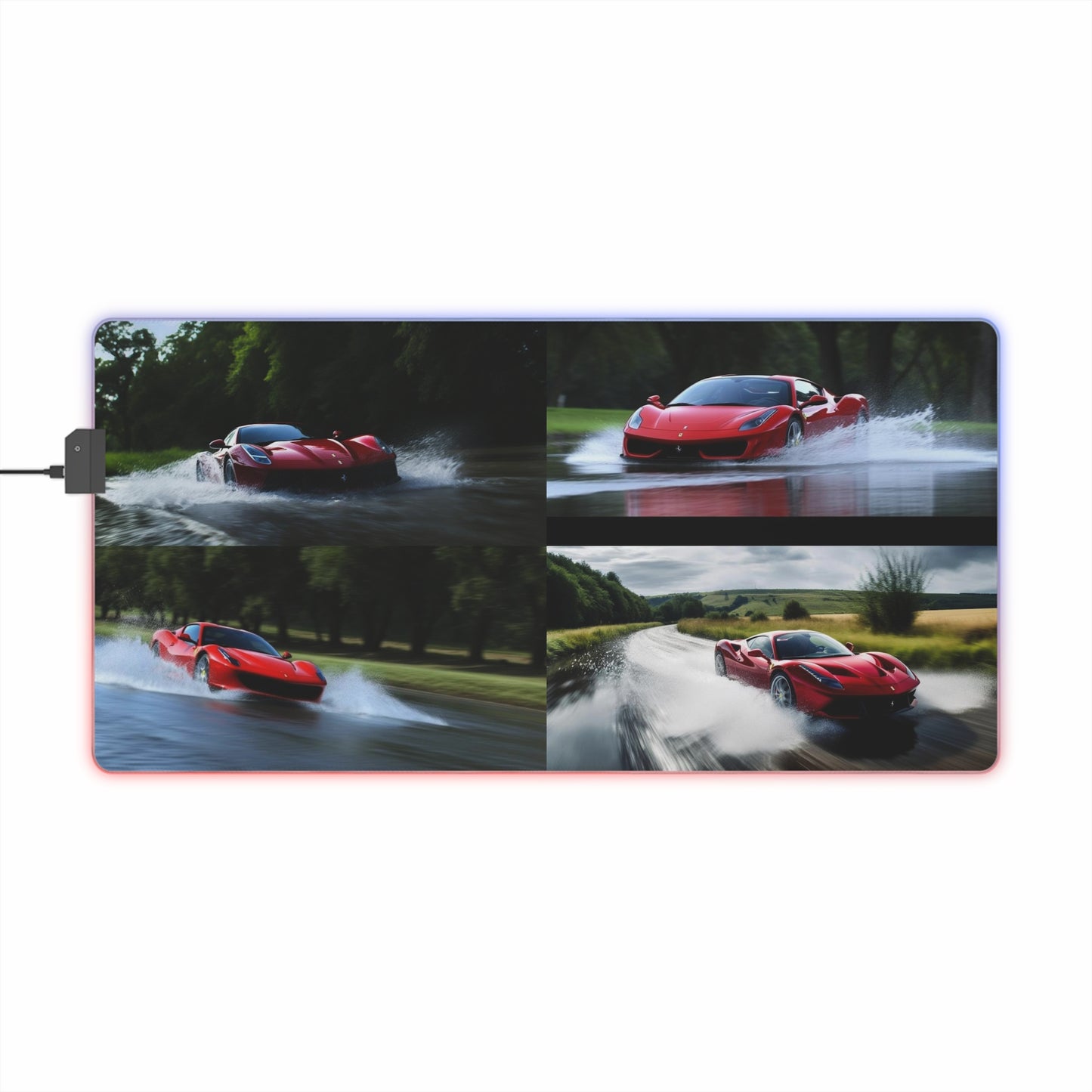 LED Gaming Mouse Pad Water Ferrari Splash 5