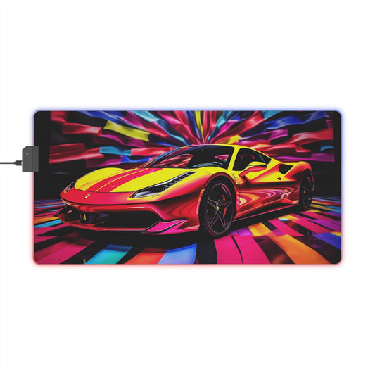 LED Gaming Mouse Pad Macro Flag Ferrari 3