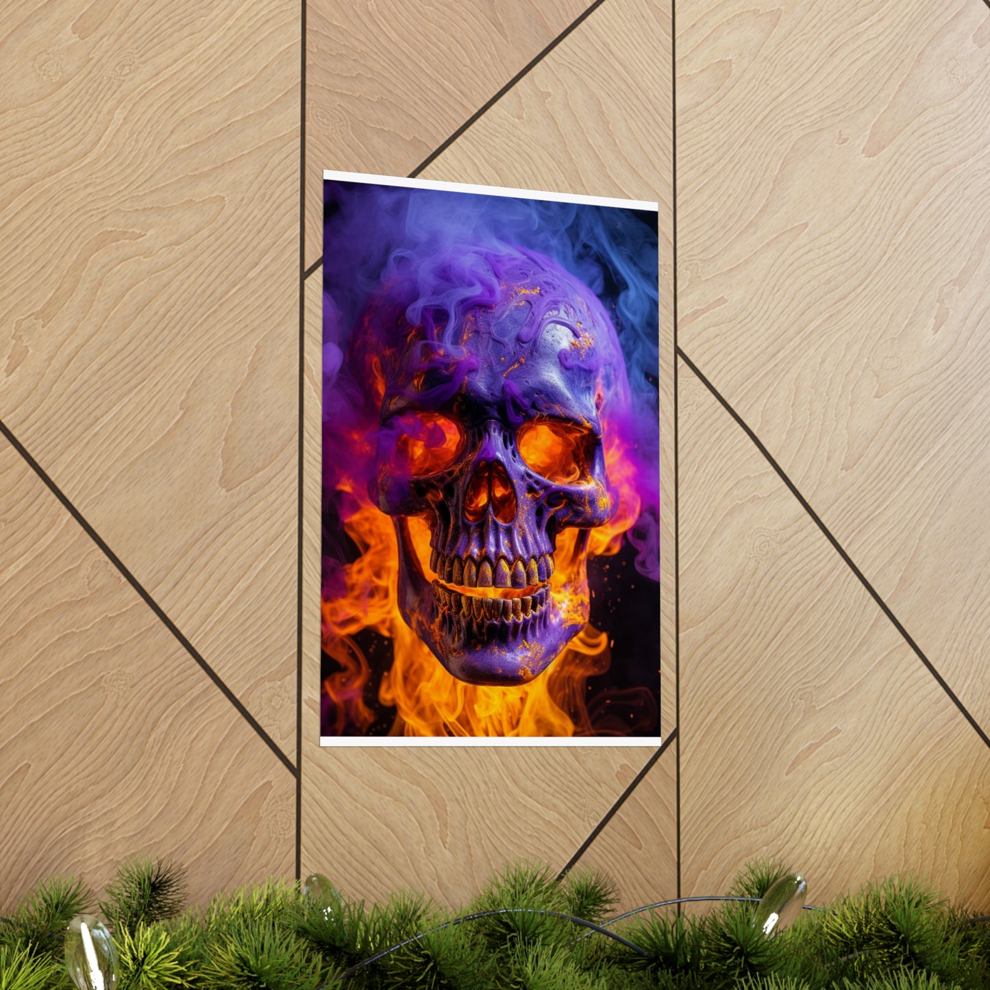 Premium Matte Vertical Posters Macro Skull 1