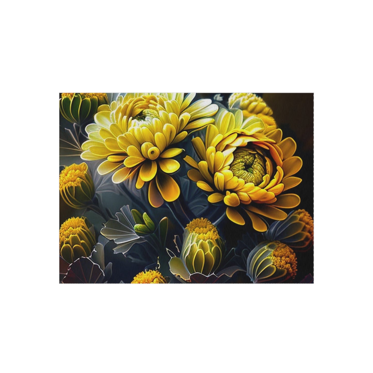 Outdoor Rug  Yellow Hermosas Flores Amarillas 4