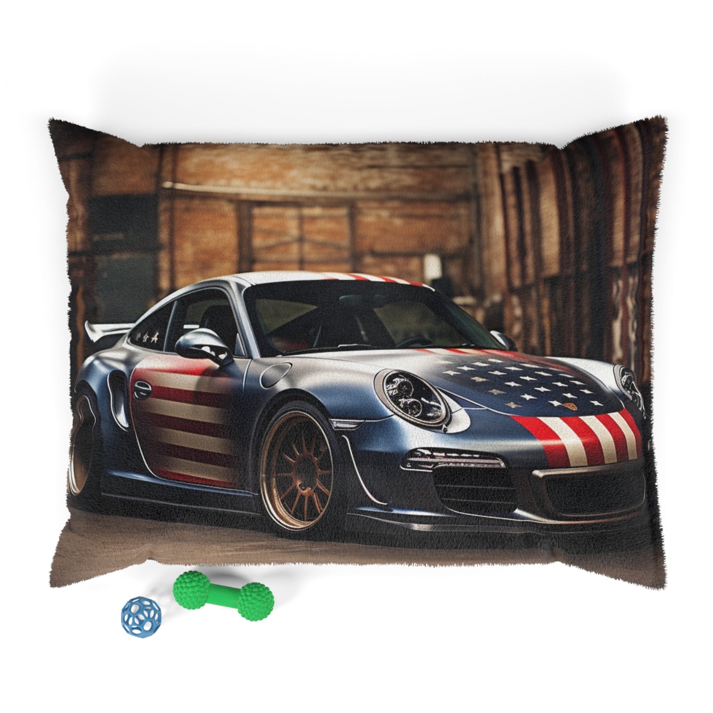 Pet Bed American Flag Porsche 1