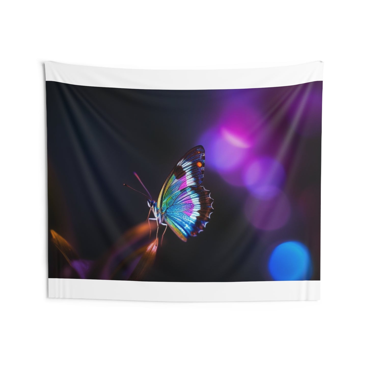 Indoor Wall Tapestries Photo Realistic Butterfly 1