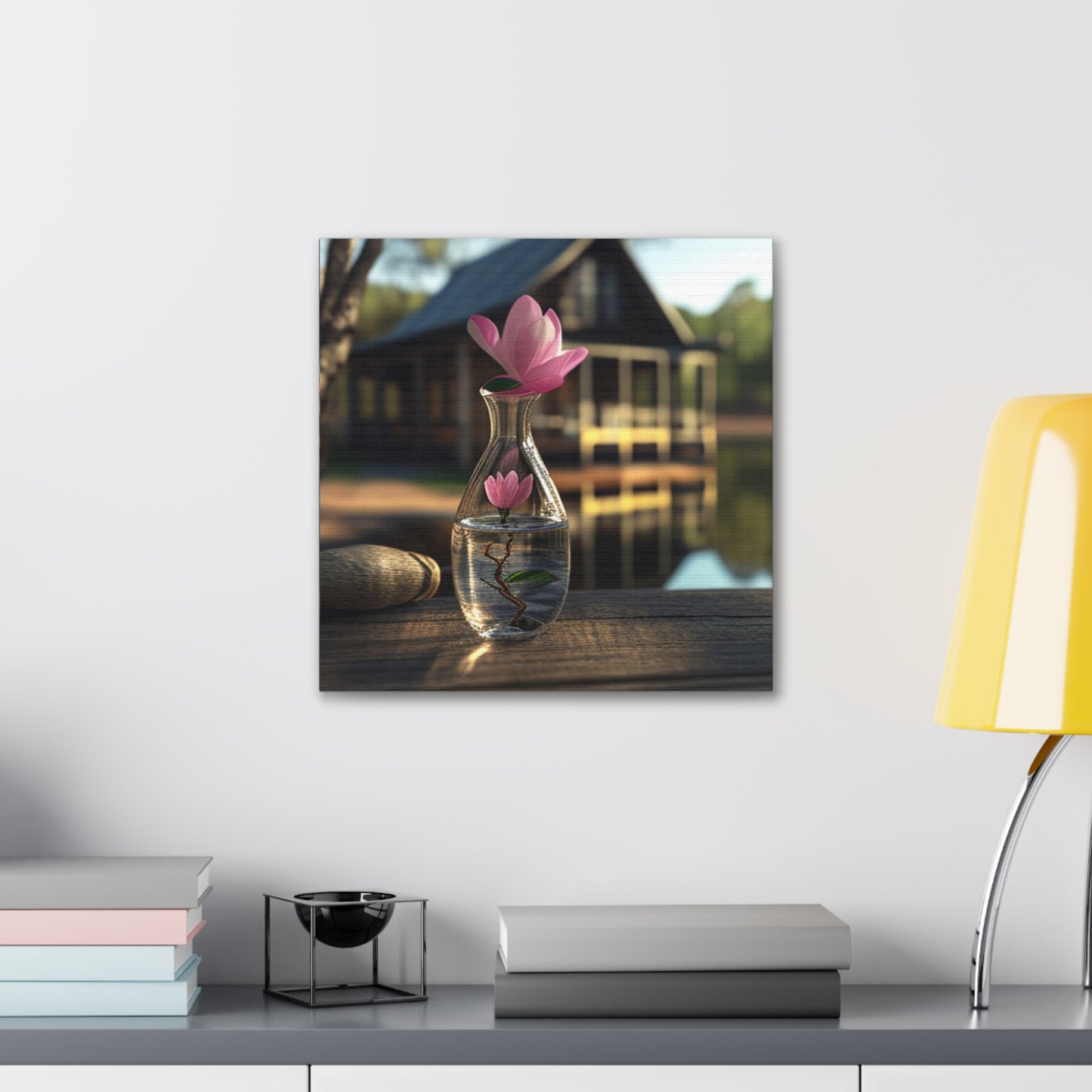 Canvas Gallery Wraps Magnolia in a Glass vase 4