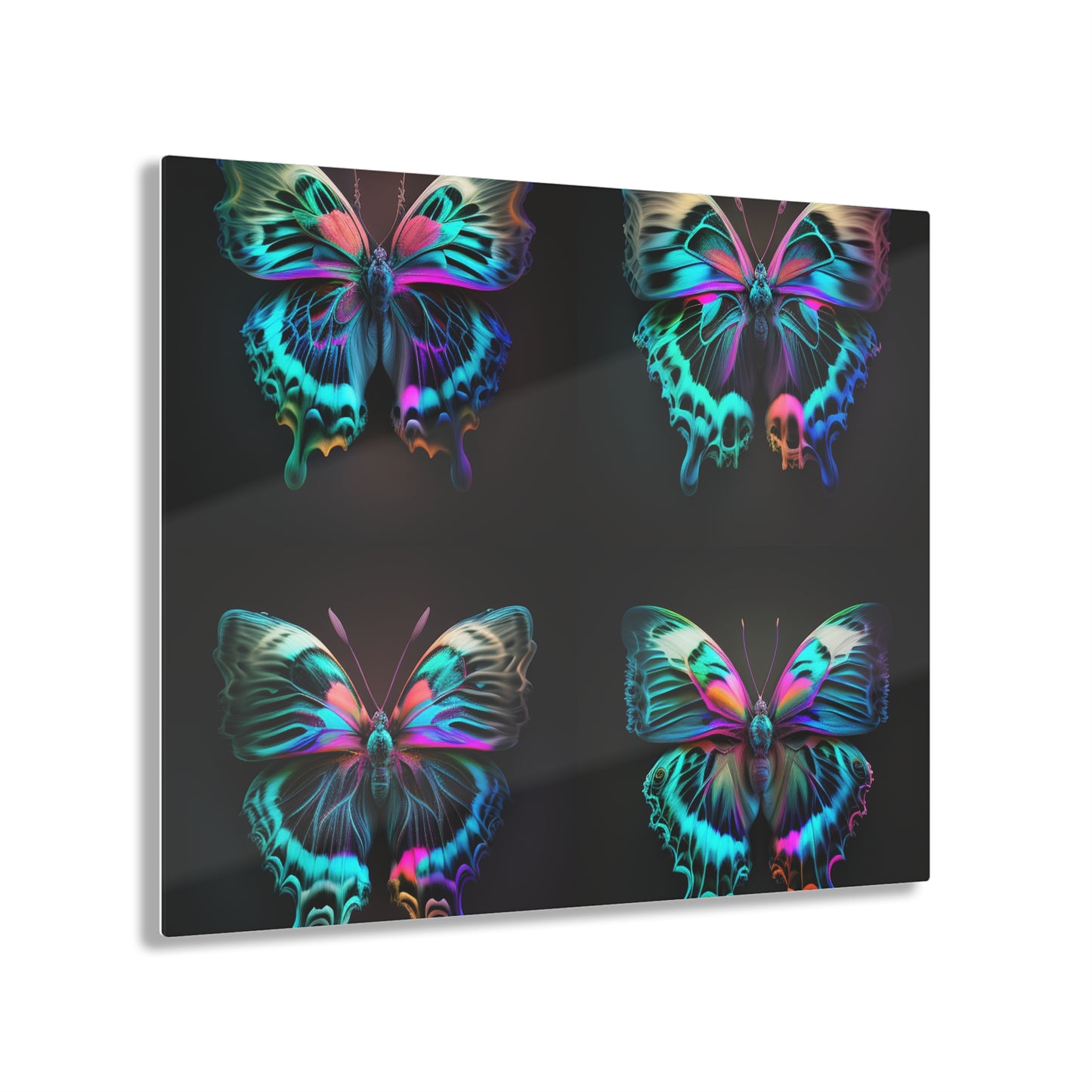 Acrylic Prints Neon Butterfly Fusion 5