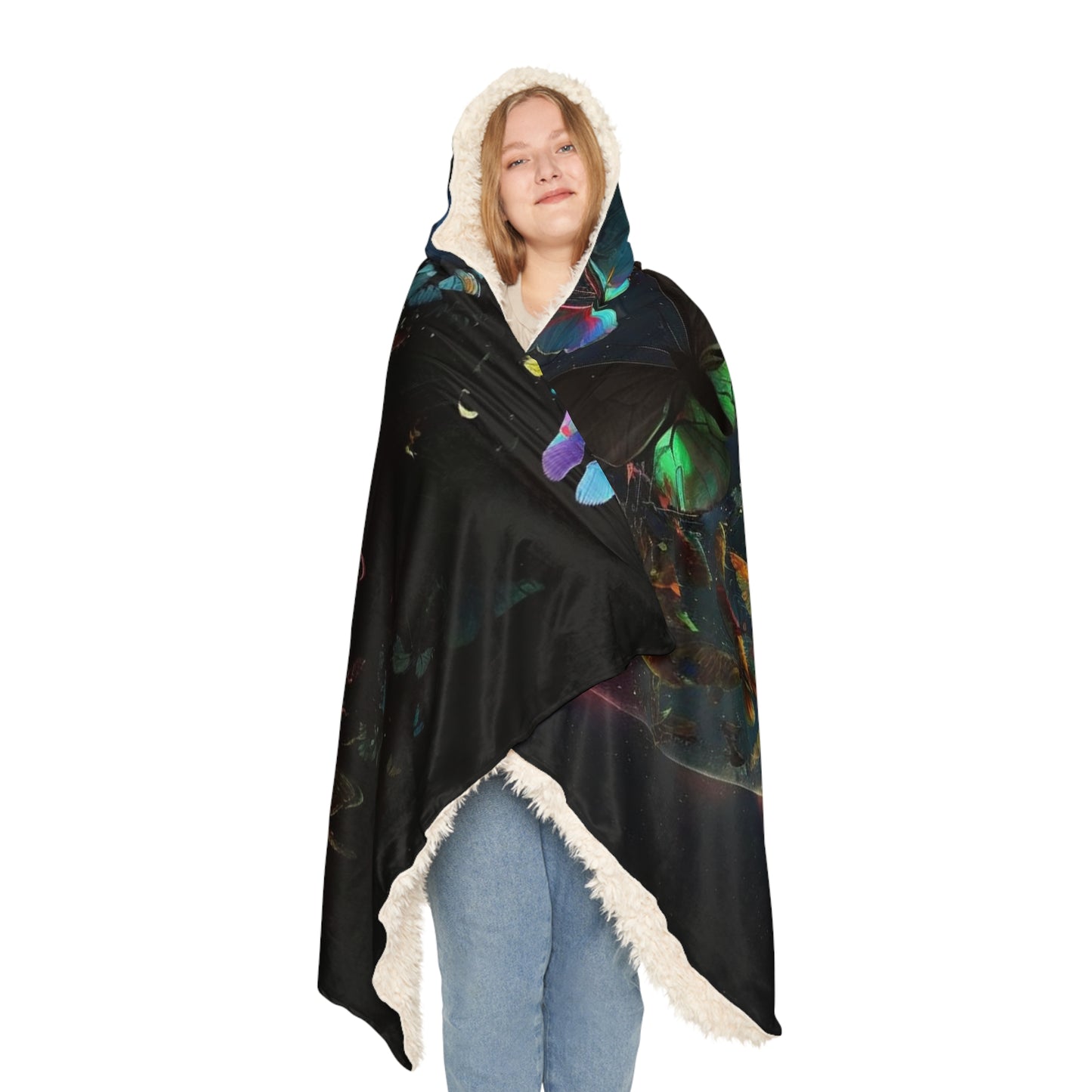 Snuggle Hooded Blanket Moon Butterfly 4