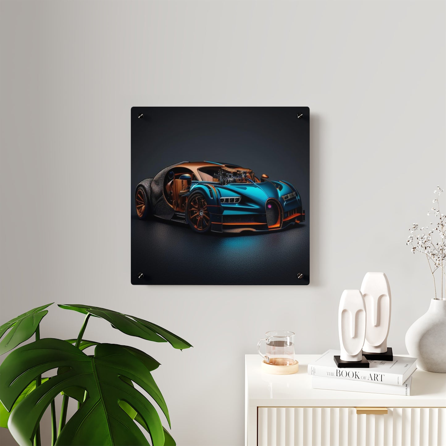 Acrylic Wall Art Panels Bugatti Blue 4