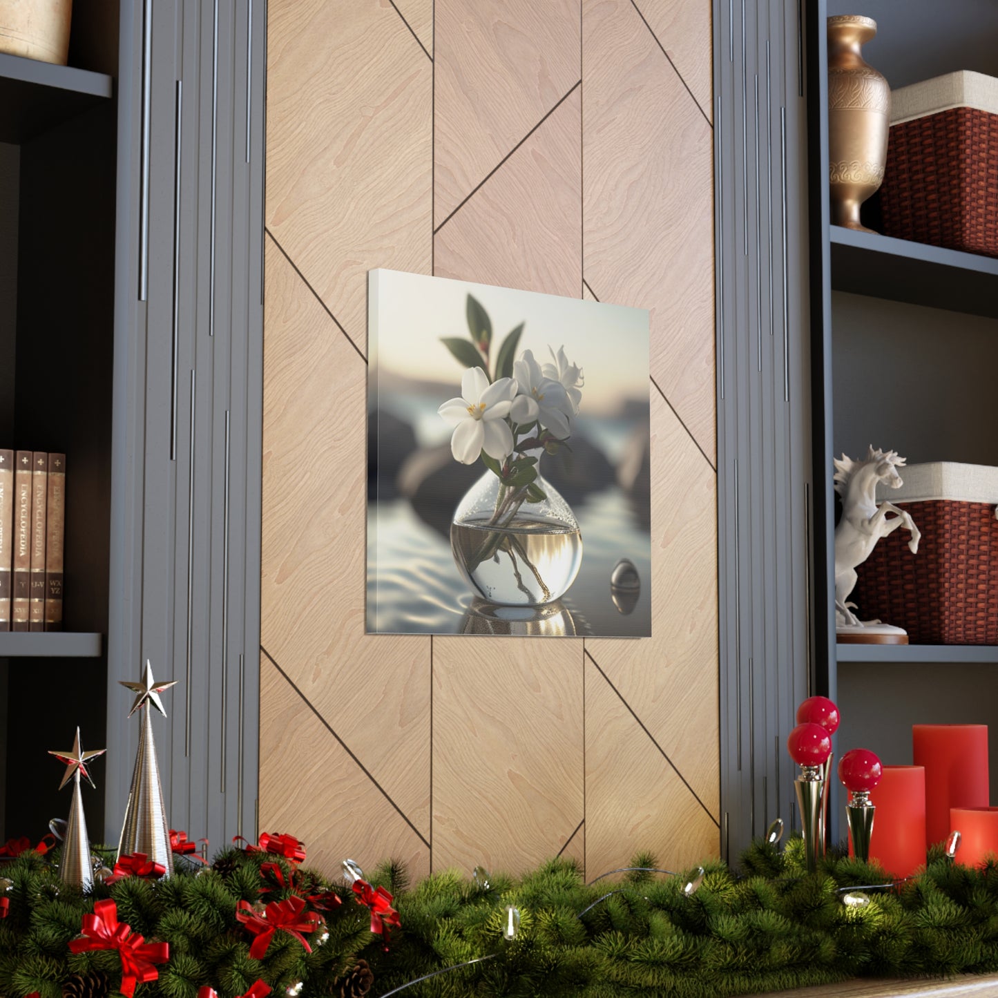Canvas Gallery Wraps Jasmine glass vase 1