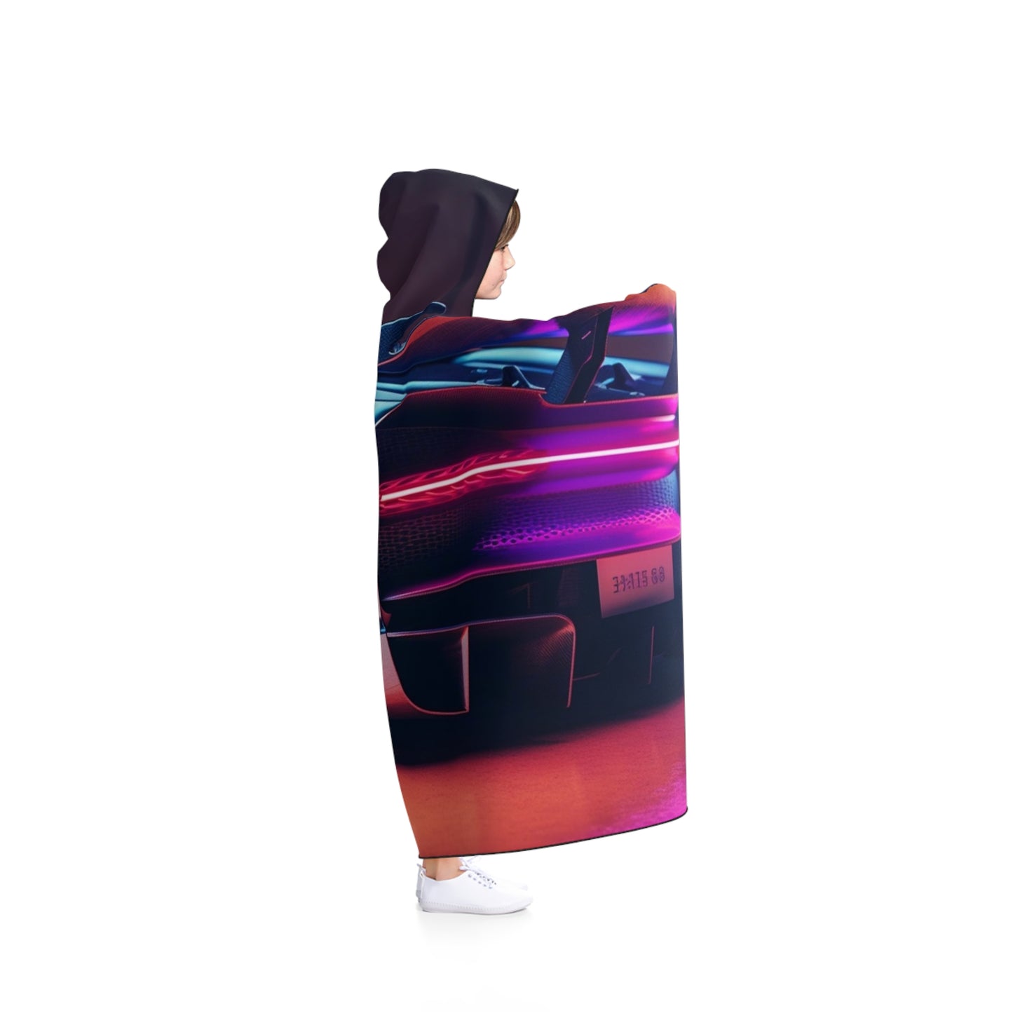 Hooded Blanket Hyper Bugatti Neon Chiron 2