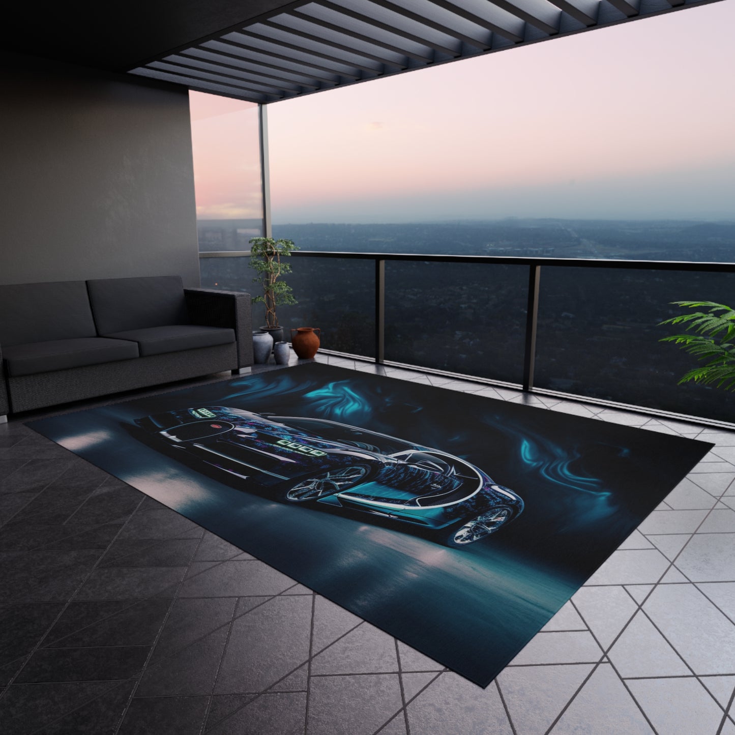 Outdoor Rug  Hyper Bugatti 1