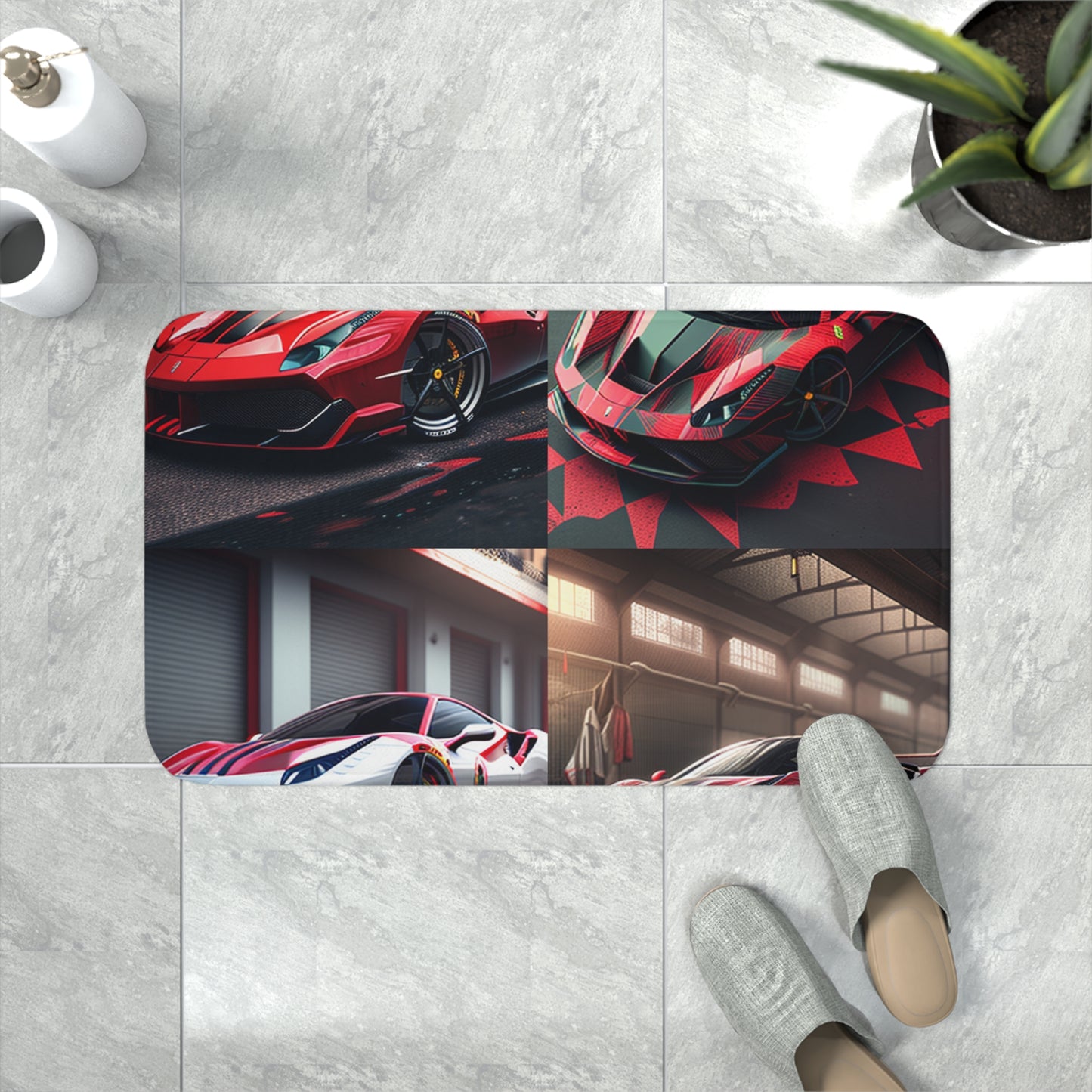 Memory Foam Bath Mat Ferrari Hyper 5