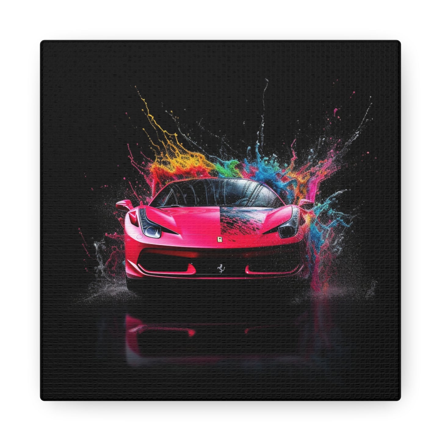 Canvas Gallery Wraps Ferrari Water Splash 2