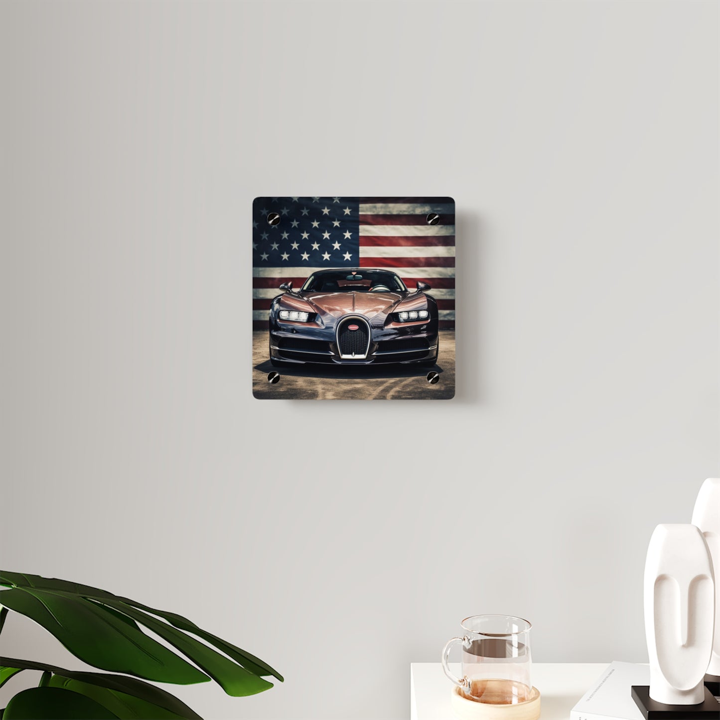 Acrylic Wall Art Panels Bugatti Flag 4