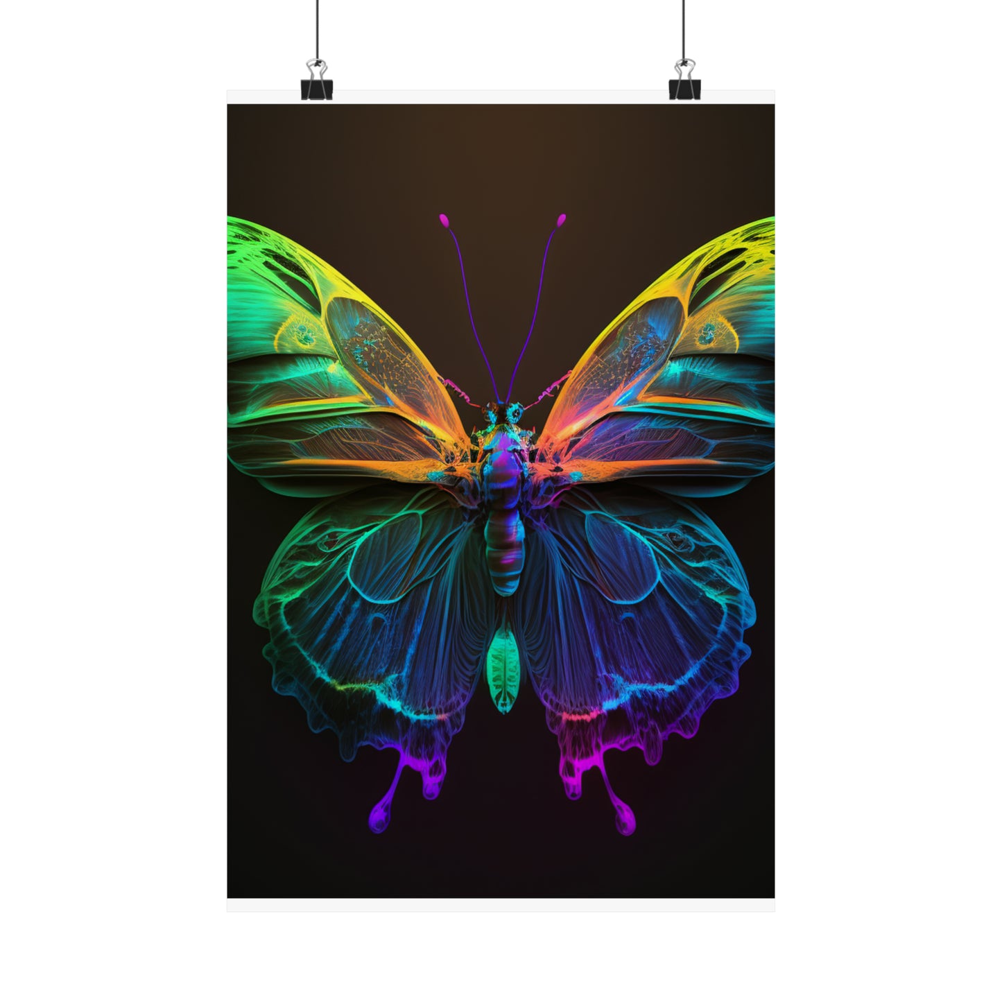 Premium Matte Vertical Posters Raw Hyper Color Butterfly 3