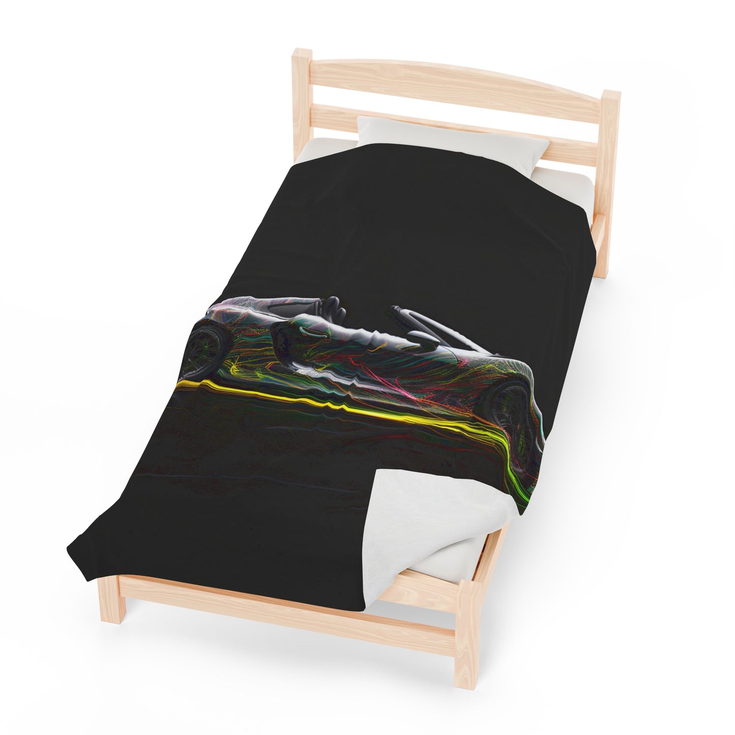 Velveteen Plush Blanket Porsche Line 1