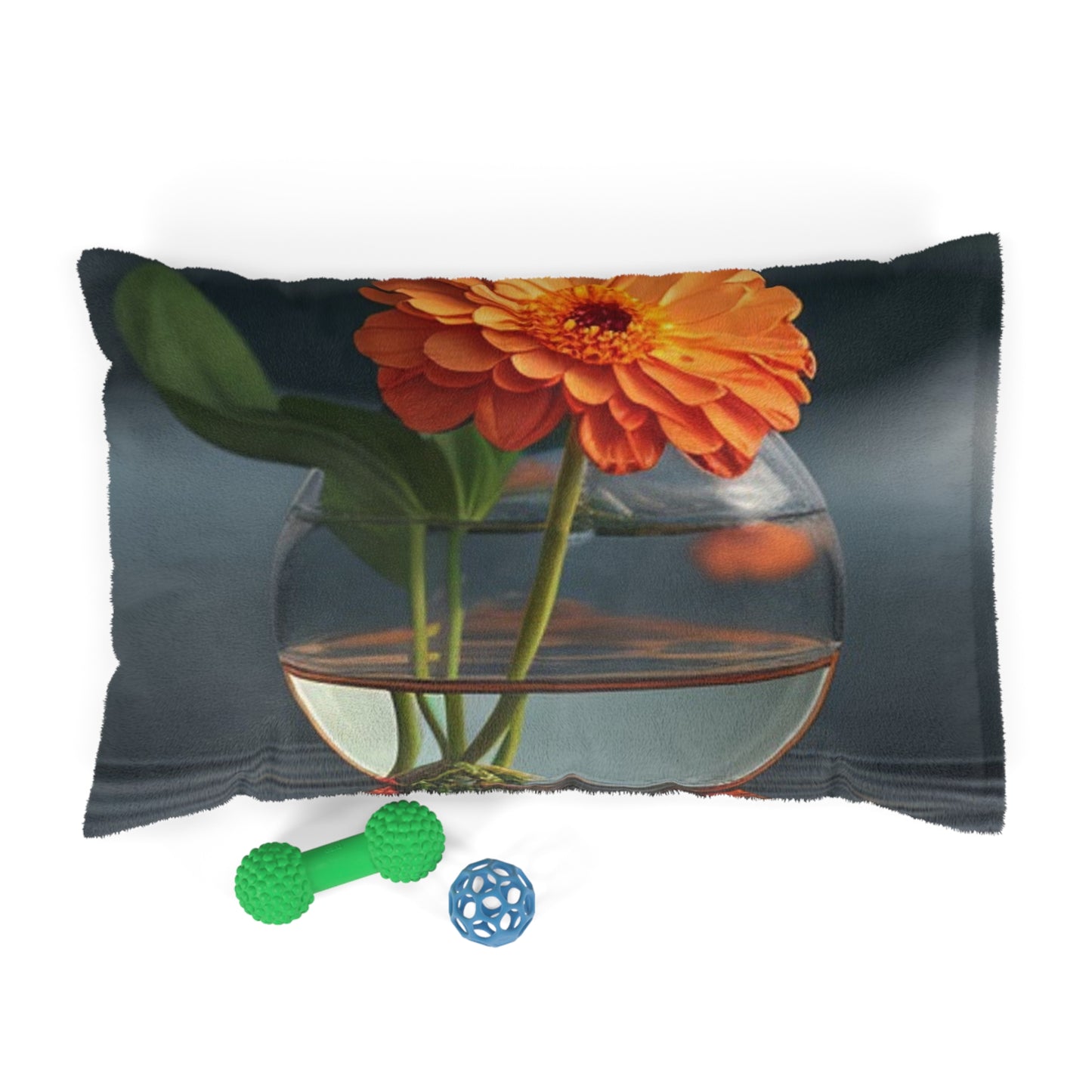 Pet Bed Orange Zinnia 2