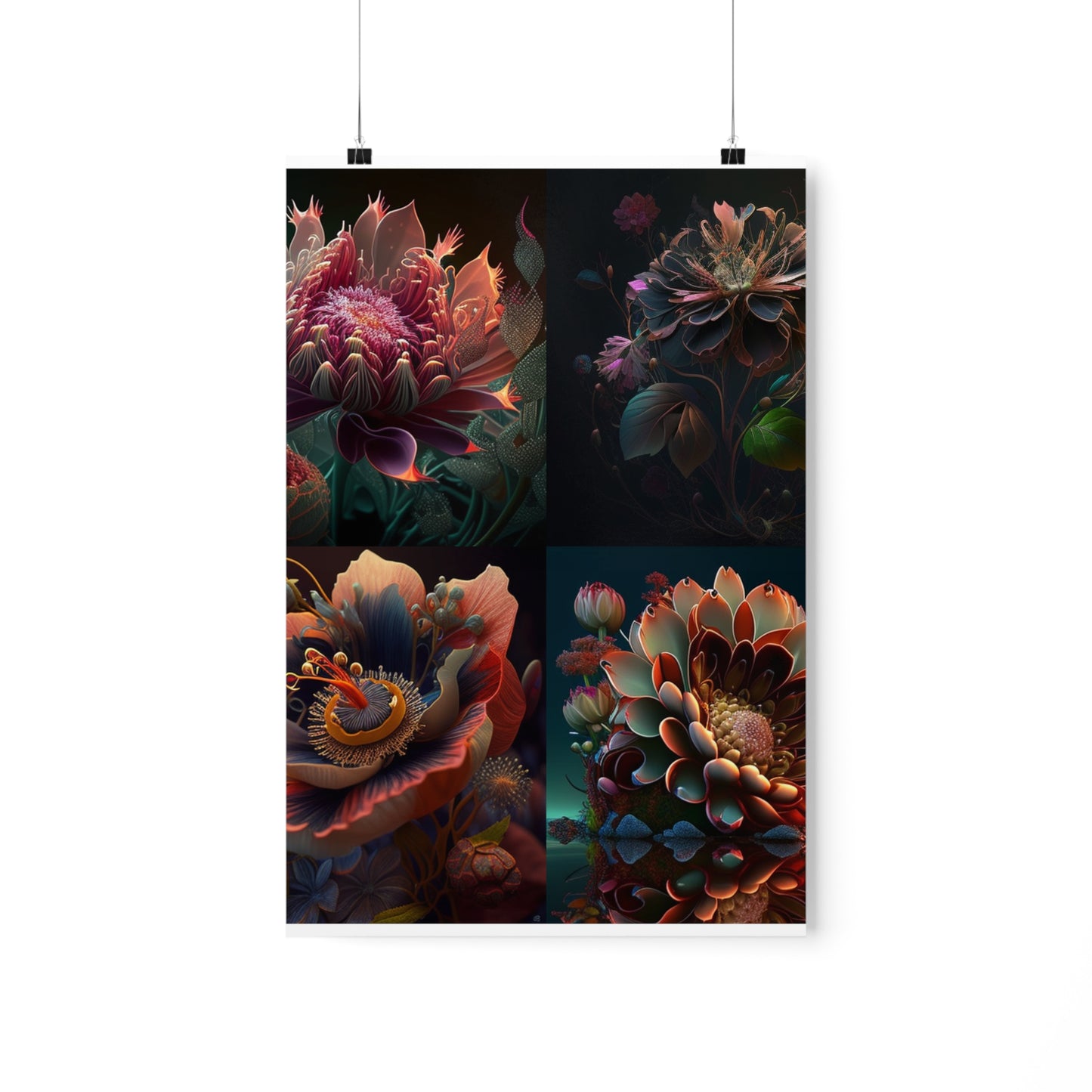 Premium Matte Vertical Posters Flower Arangment 5