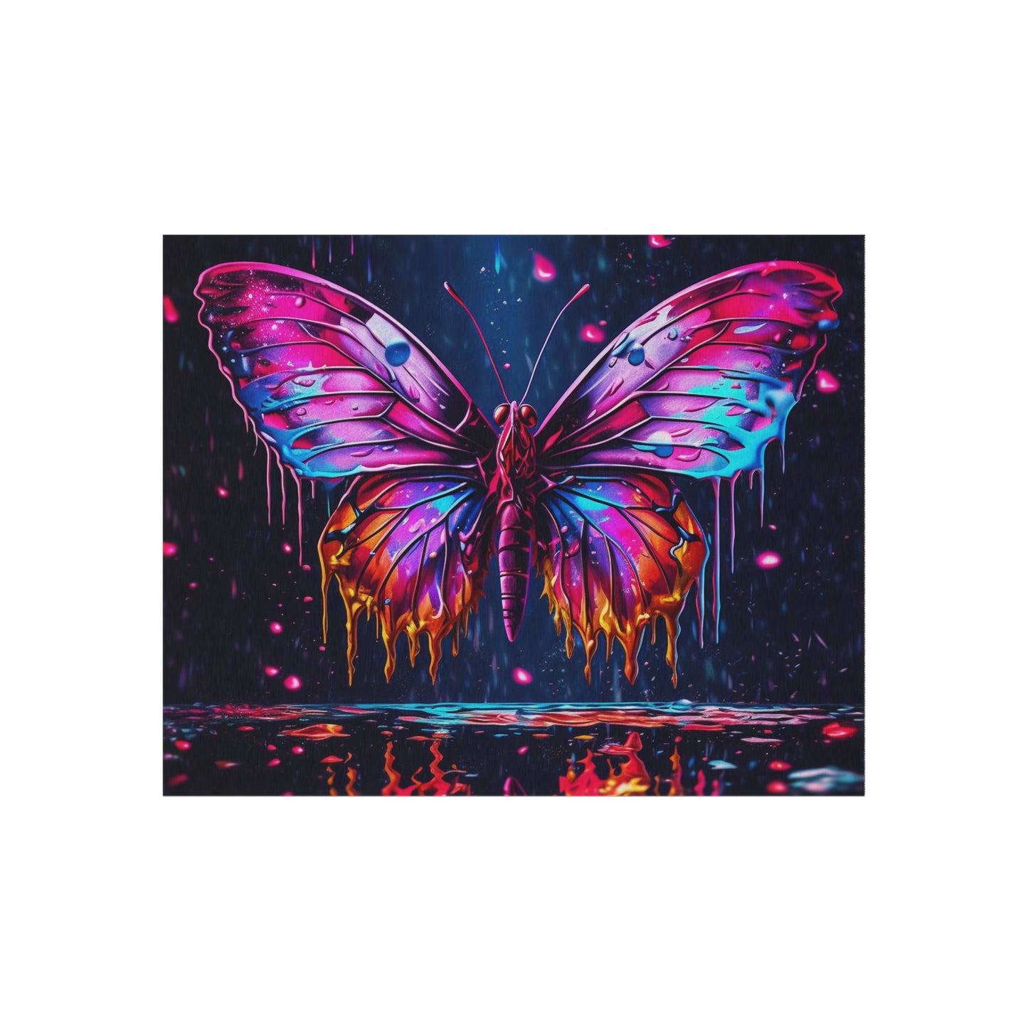 Outdoor Rug  Pink Butterfly Flair 2