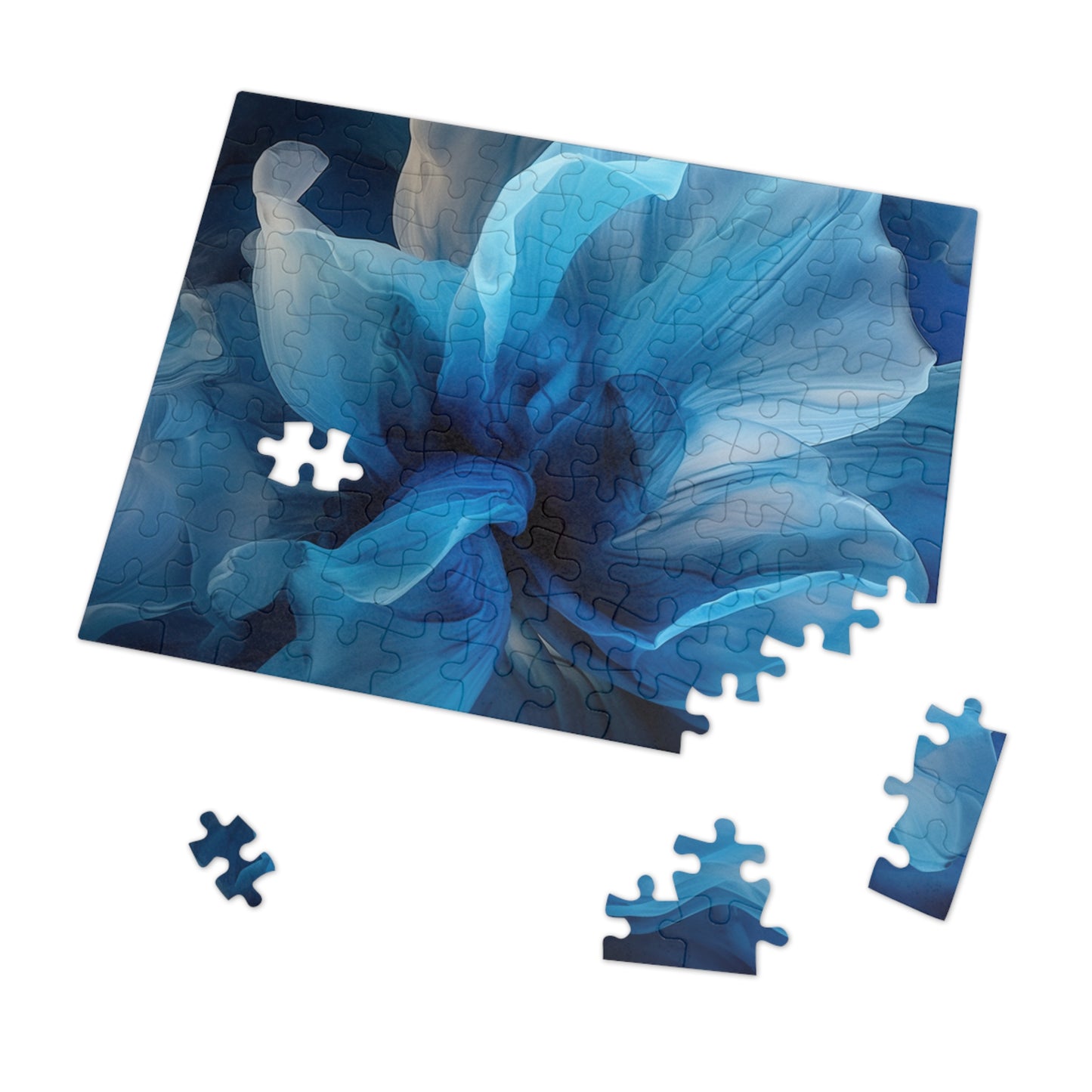 Jigsaw Puzzle (30, 110, 252, 500,1000-Piece) Blue Tluip Abstract 2