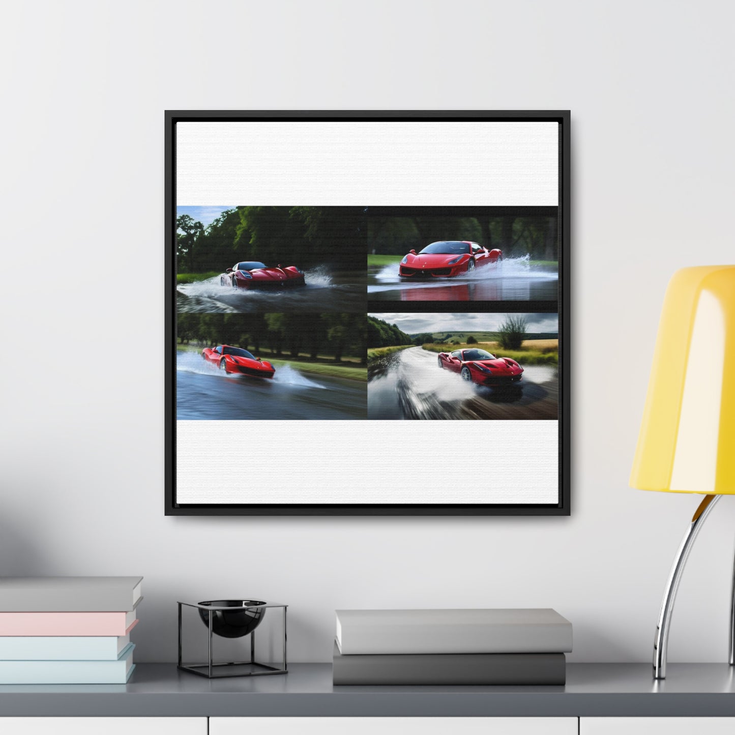 Gallery Canvas Wraps, Square Frame Water Ferrari Splash 5