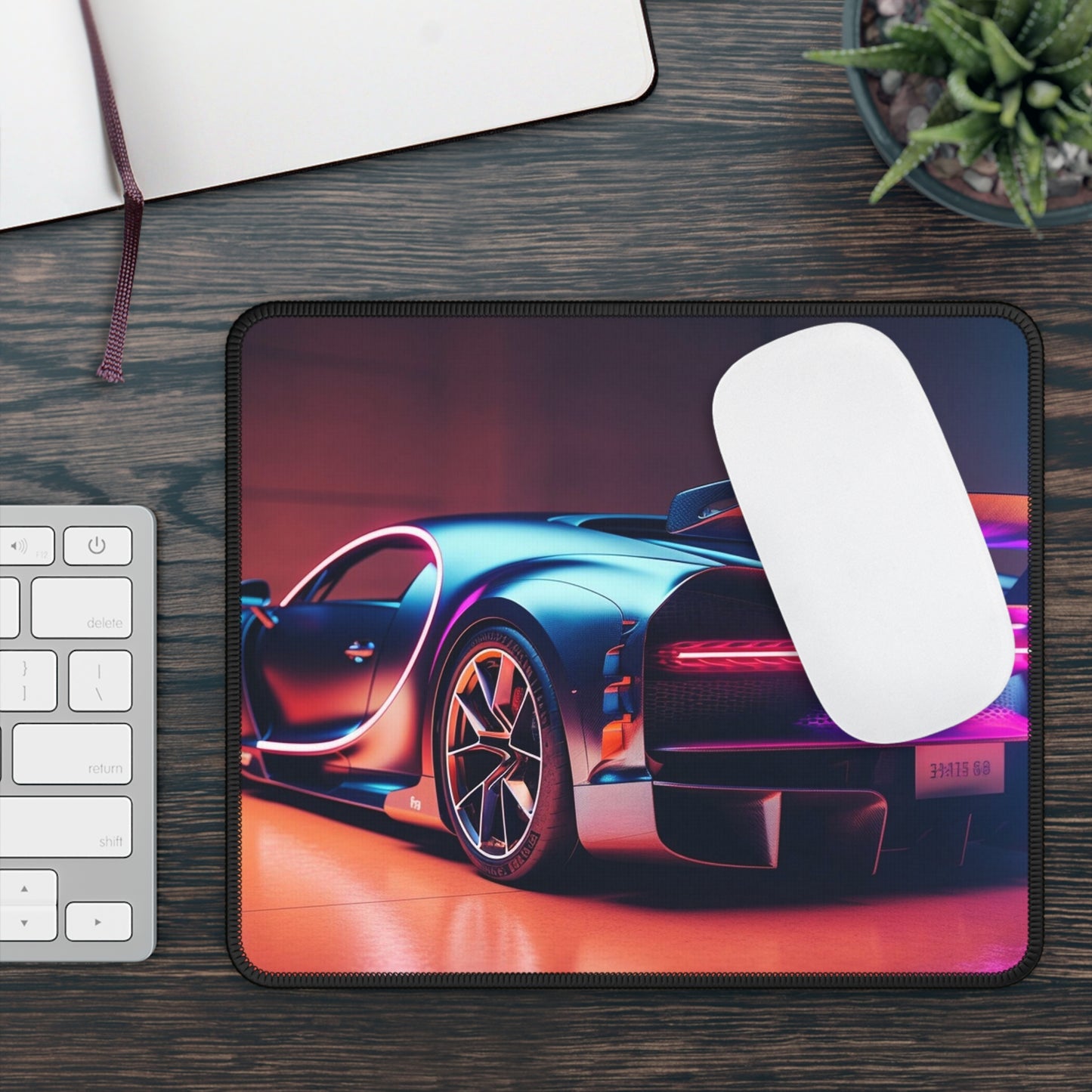 Gaming Mouse Pad  Hyper Bugatti Neon Chiron 2