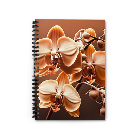Spiral Notebook - Ruled Line orchid pedals 3