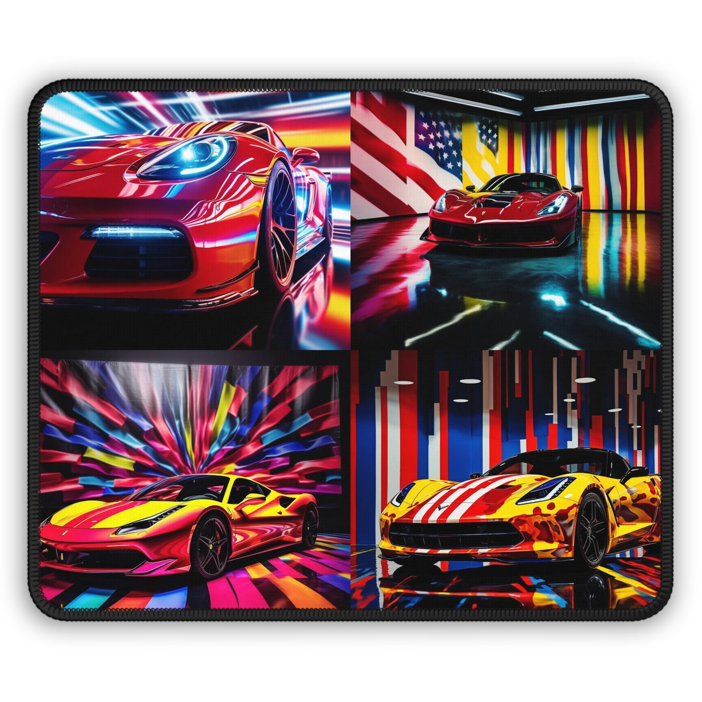 Gaming Mouse Pad  Macro Flag Ferrari 5