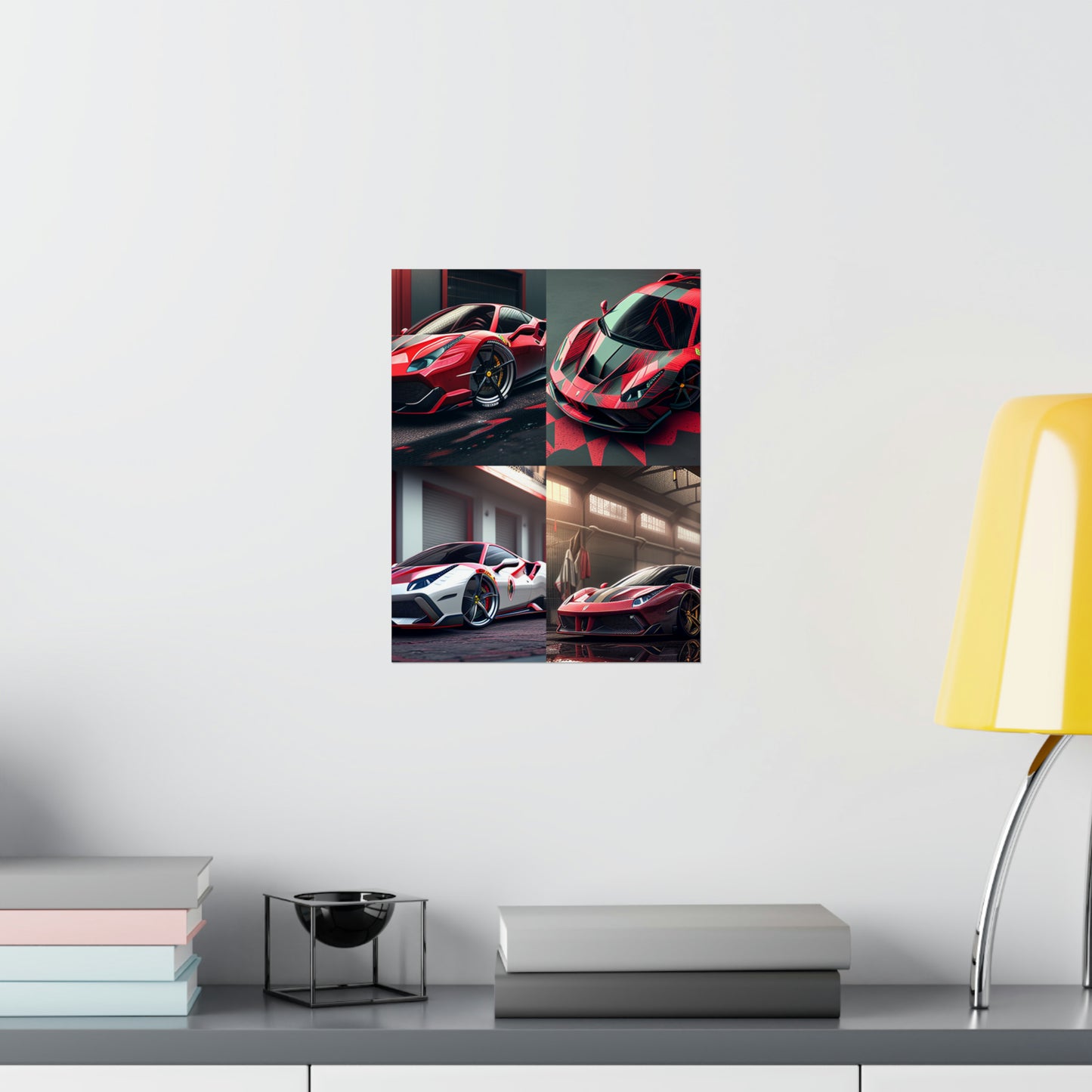 Premium Matte Vertical Posters Ferrari Hyper 5