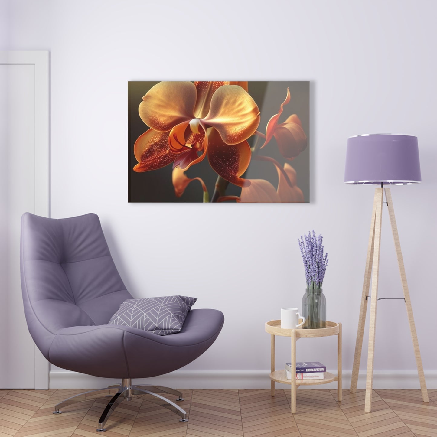 Acrylic Prints Orange Orchid 1